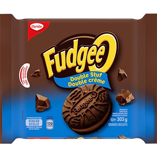 Fudgee-O Double Stuf Creme Filled Sandwich Cookies 303G-thumbnail-0