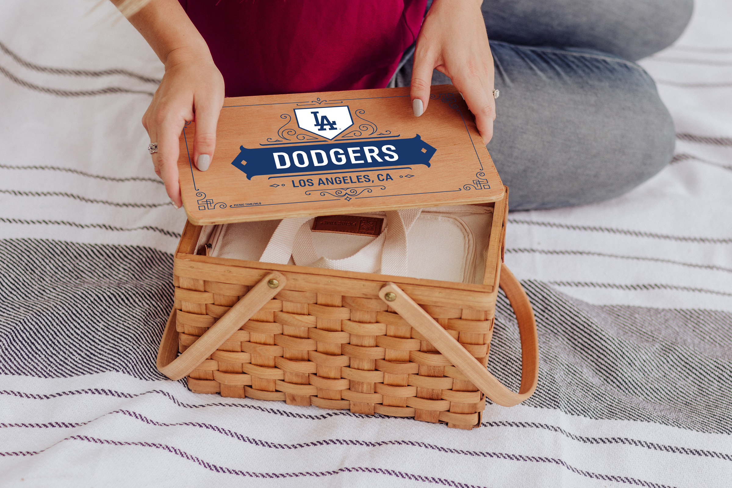 Los Angeles Dodgers - Poppy Personal Picnic Basket