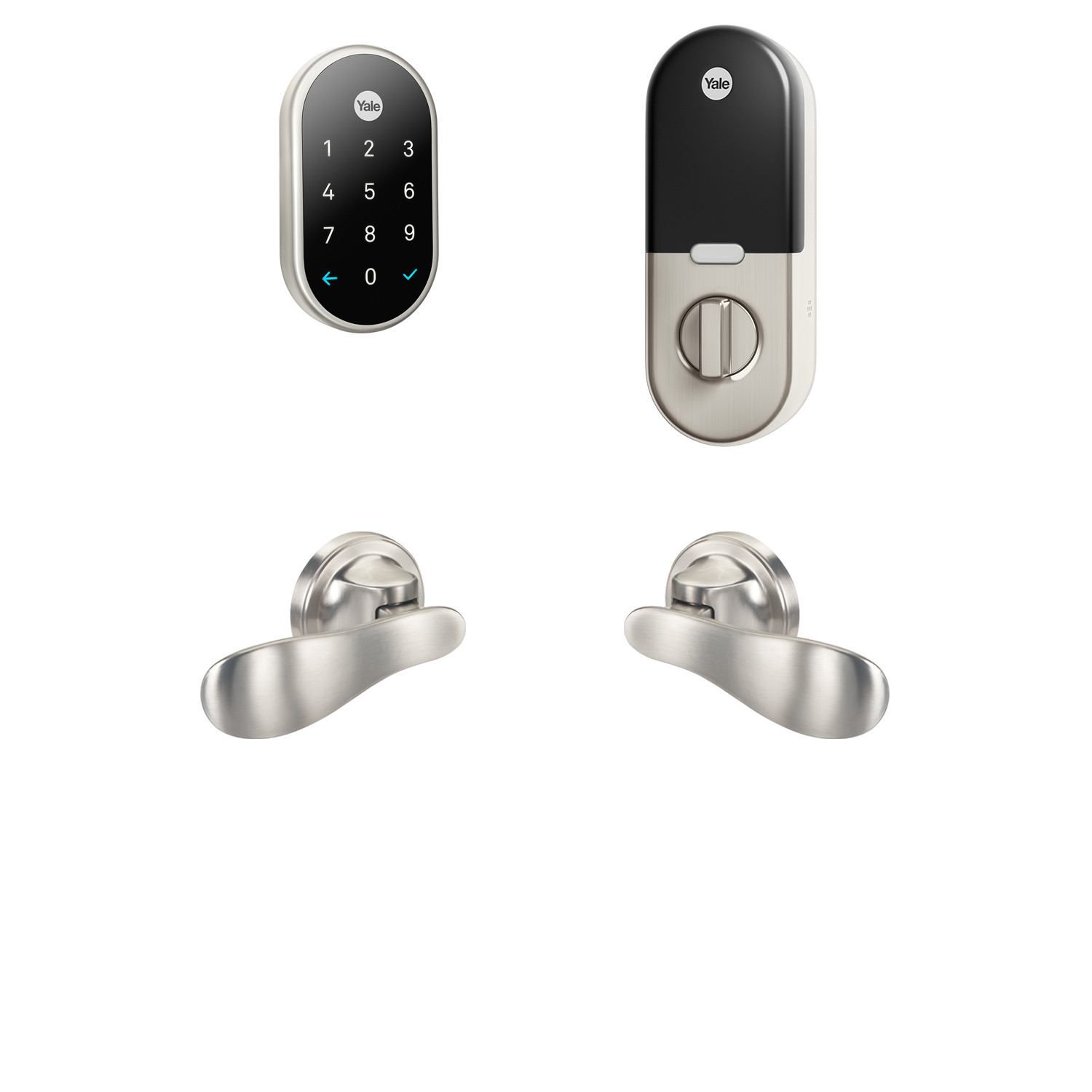 Nest x Yale Lock (Bundle with Nest Connect and Navis Paddle) (YRD540)