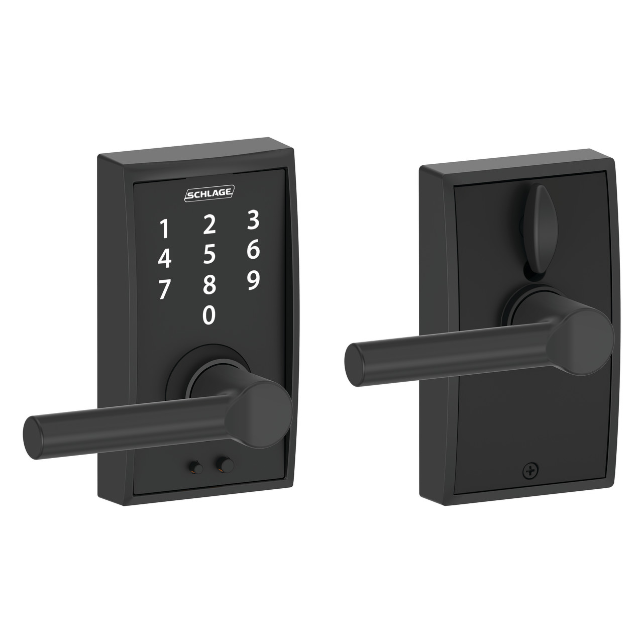 Schlage Touch™ Keyless Touchscreen Lever with Broadway Lever