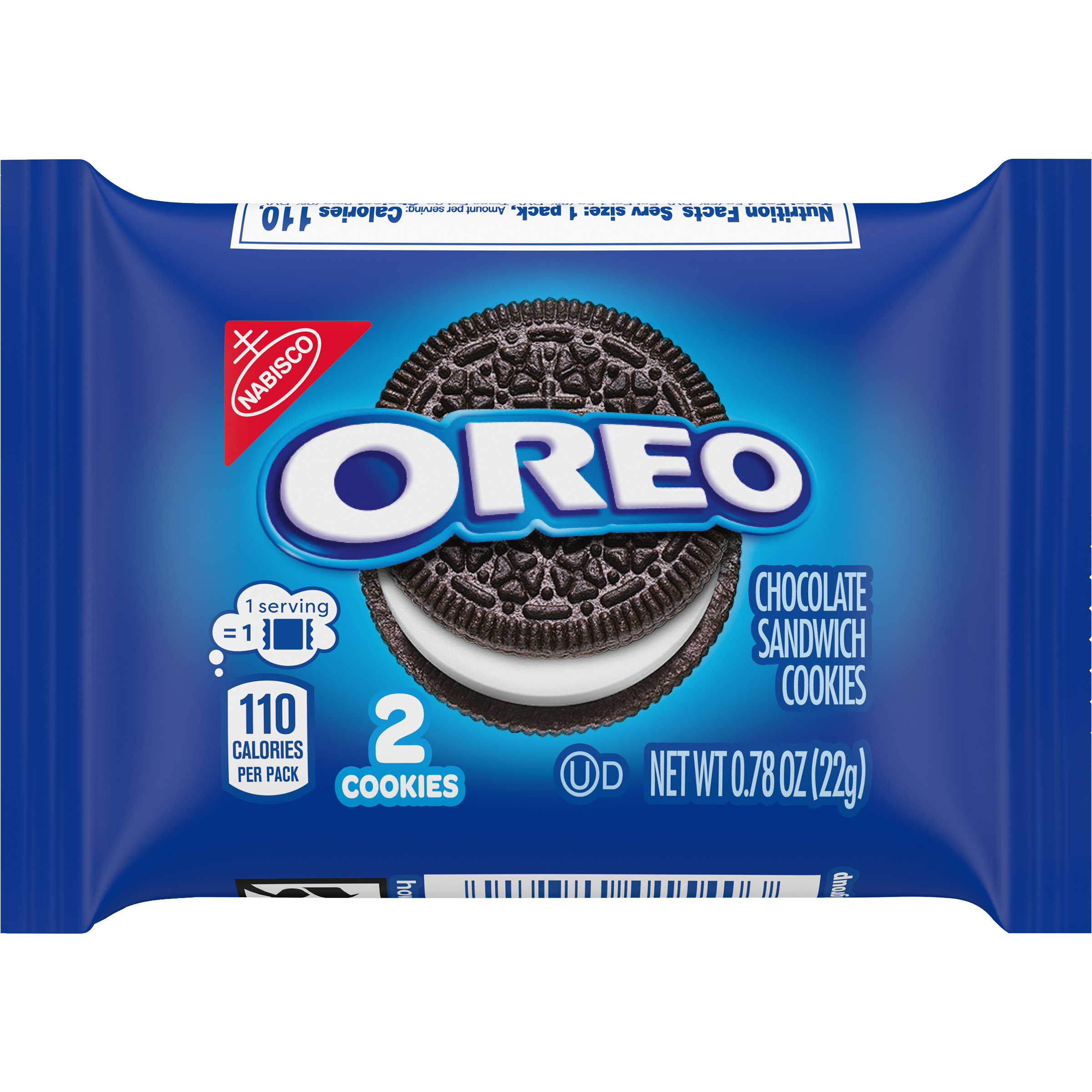 OREO Chocolate Sandwich Cookies, 4 Snack Packs (2 Cookies Per Pack)-thumbnail-3