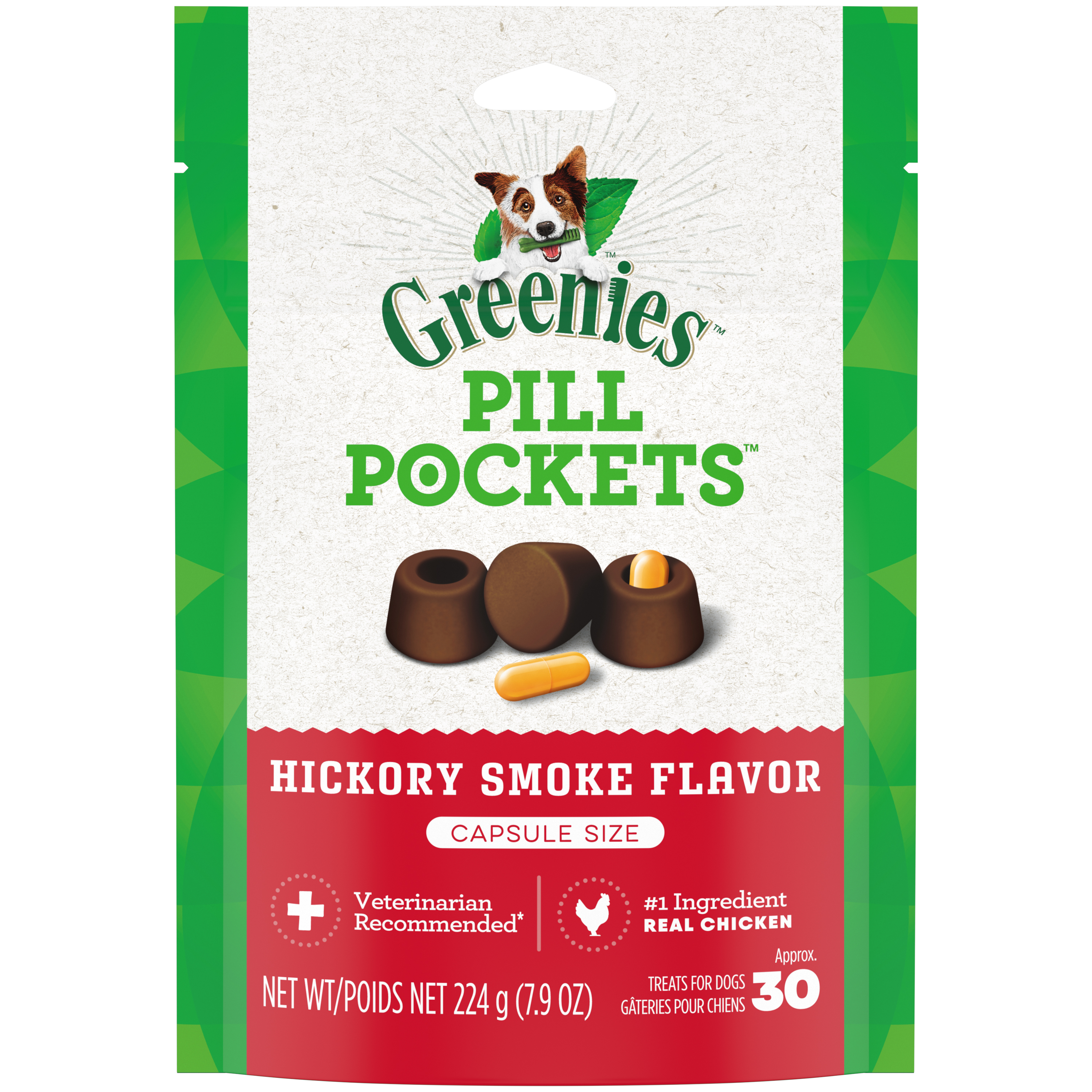 7.9 oz. Greenies Pill Pocket Hickory Capsule - Treats