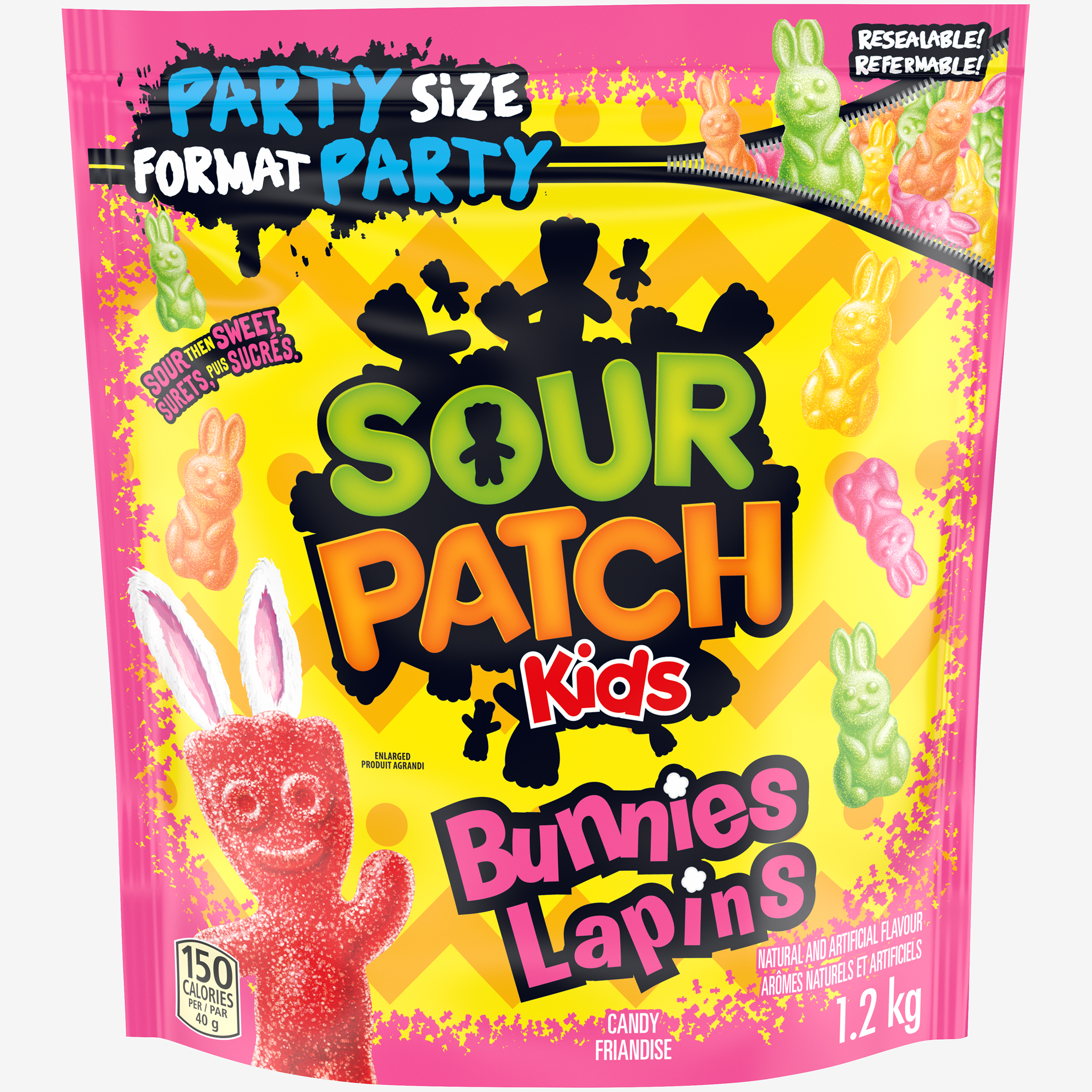 Sour patch kids bunnies soft candy 1.27 kg