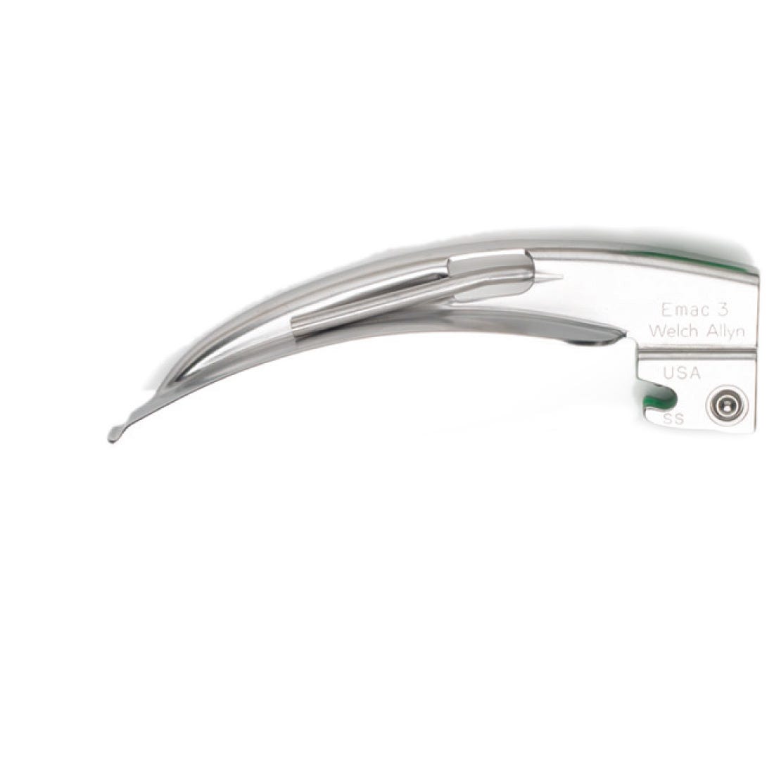 Welch Allyn Standard Fitting FiberOptic Laryngoscope Blades - Macintosh, Size 3, Fits Welch Allyn Fiberoptic Handle