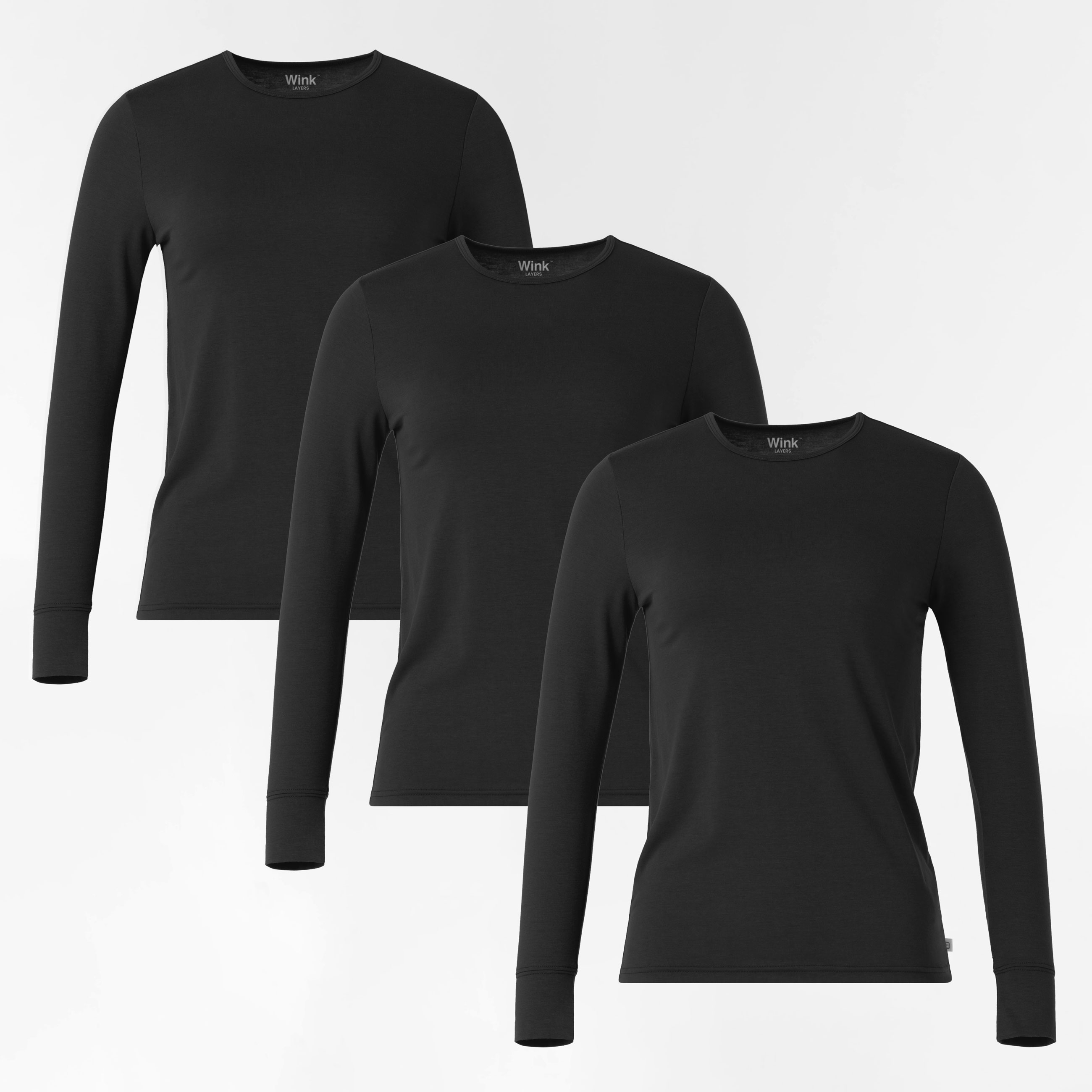 Women&#8216;s 3-Pack Essential Layer Long Sleeve-Wonder Wink