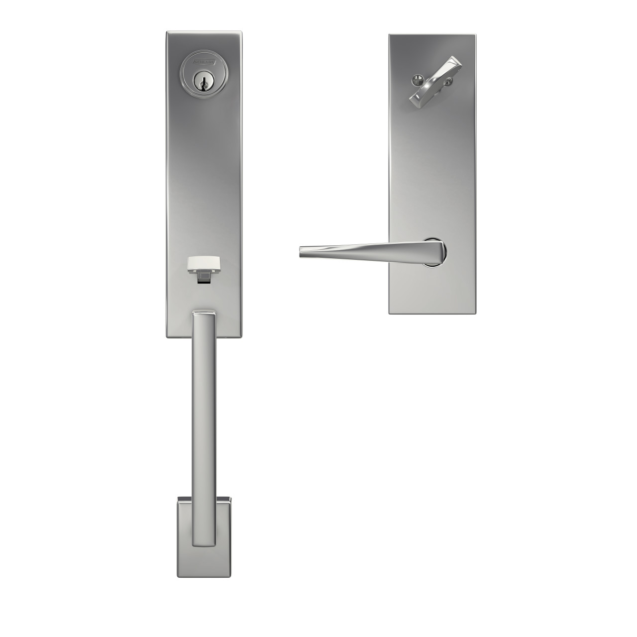 Custom 3/4 Trim Single Cylinder Handleset and Eller Lever with Century Trim