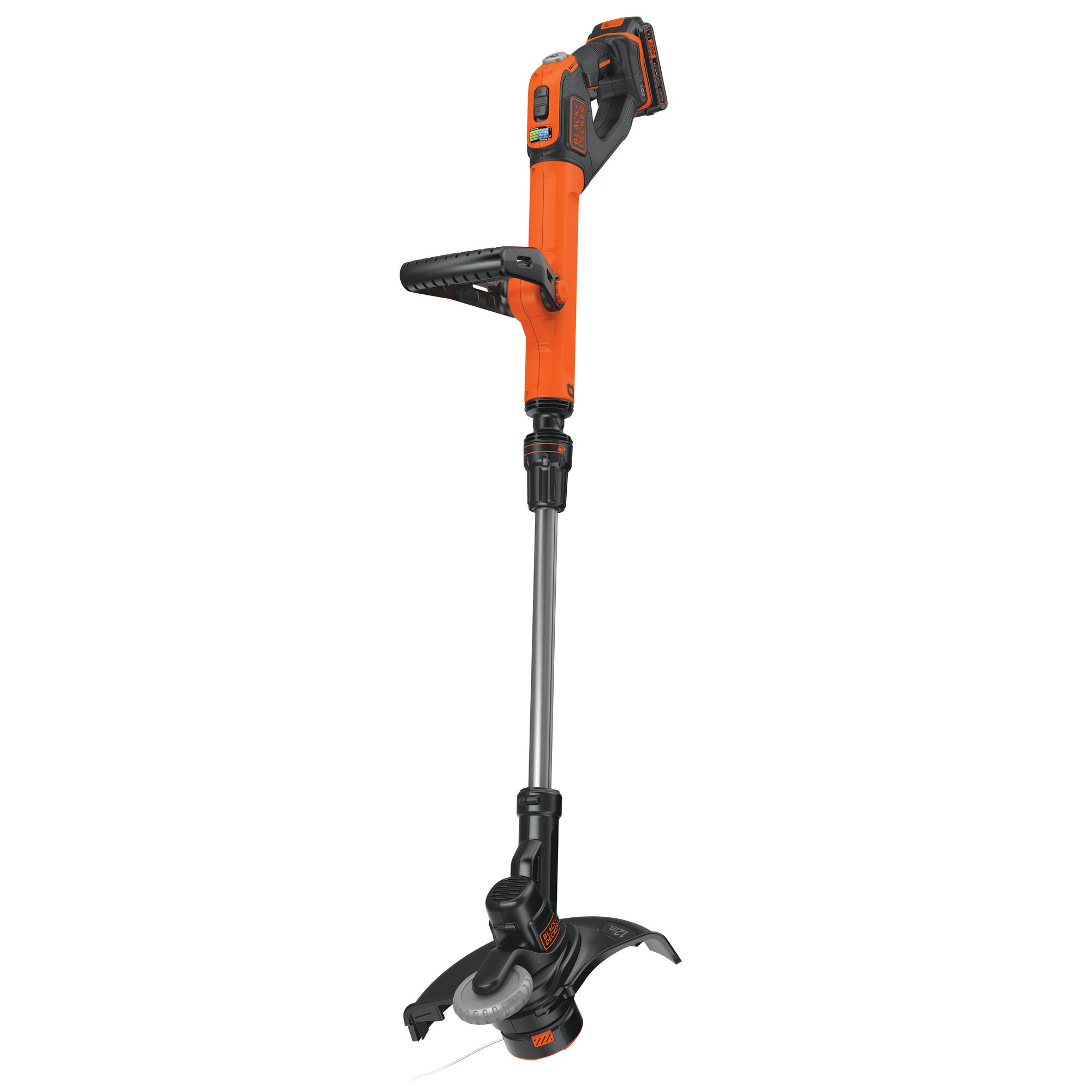 Profile of 20V Max Lithium Easyfeed string Trimmer/Edger on white background.