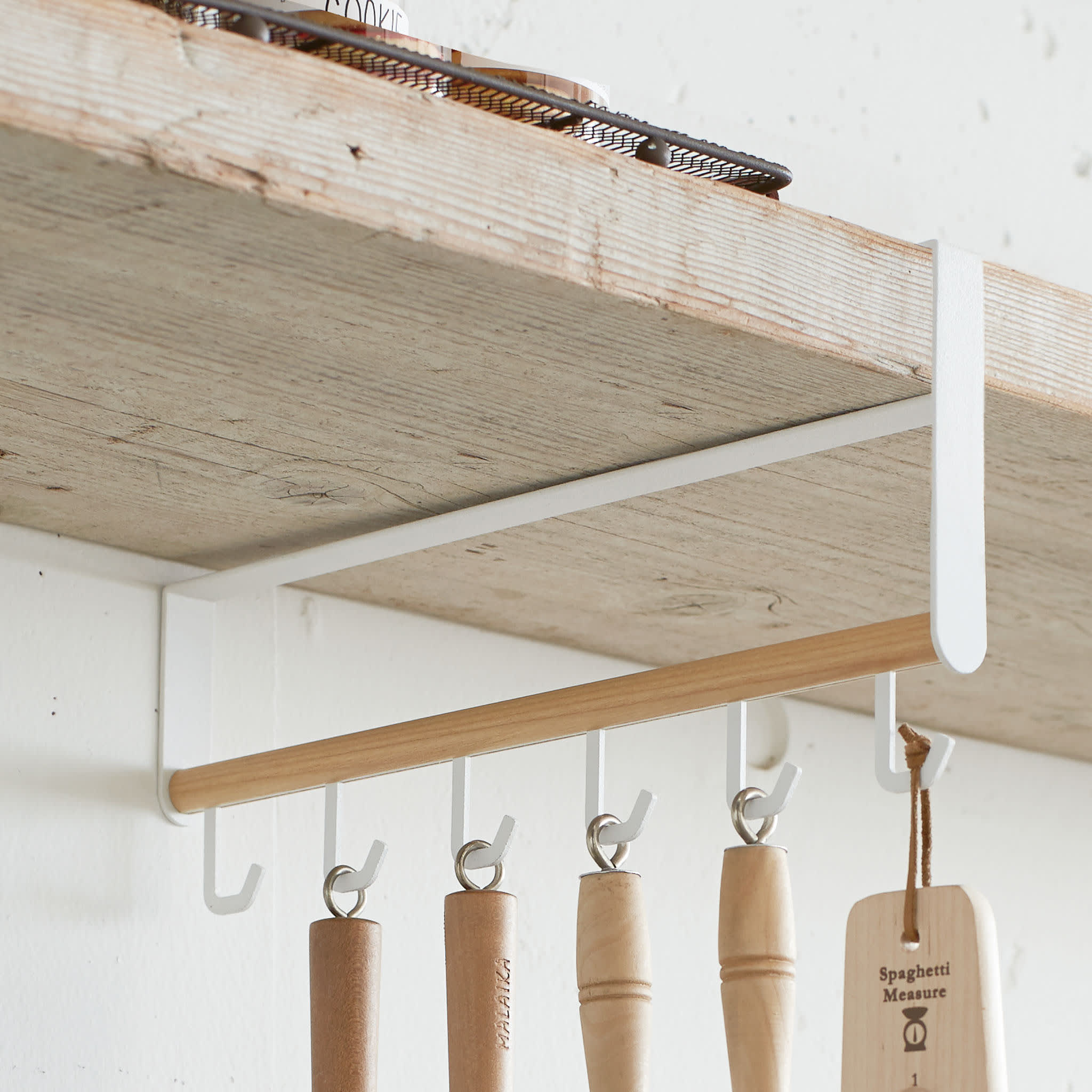 Under-Shelf Kitchen Tool Hooks : Practical Hanging Design