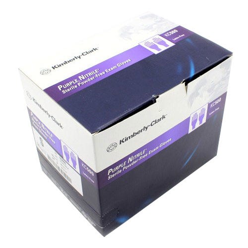 Purple Nitrile® Exam Glove Small, 9-1/2", Sterile, Powder Free- 50pr/Box