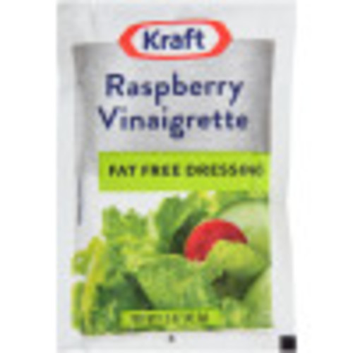 KRAFT Single Serve FatFree Raspberry Vinaigrette Salad Dressing, 1.5