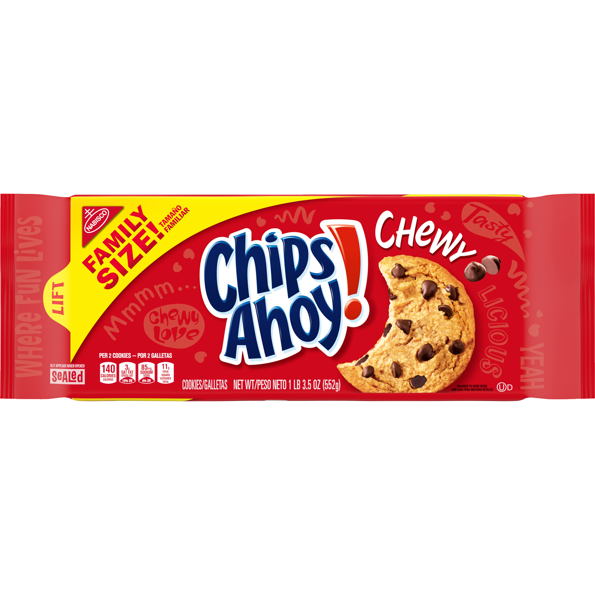 CHIPS AHOY! Chewy Chocolate Chip Cookies, Family Size, 19.5 oz-thumbnail-1
