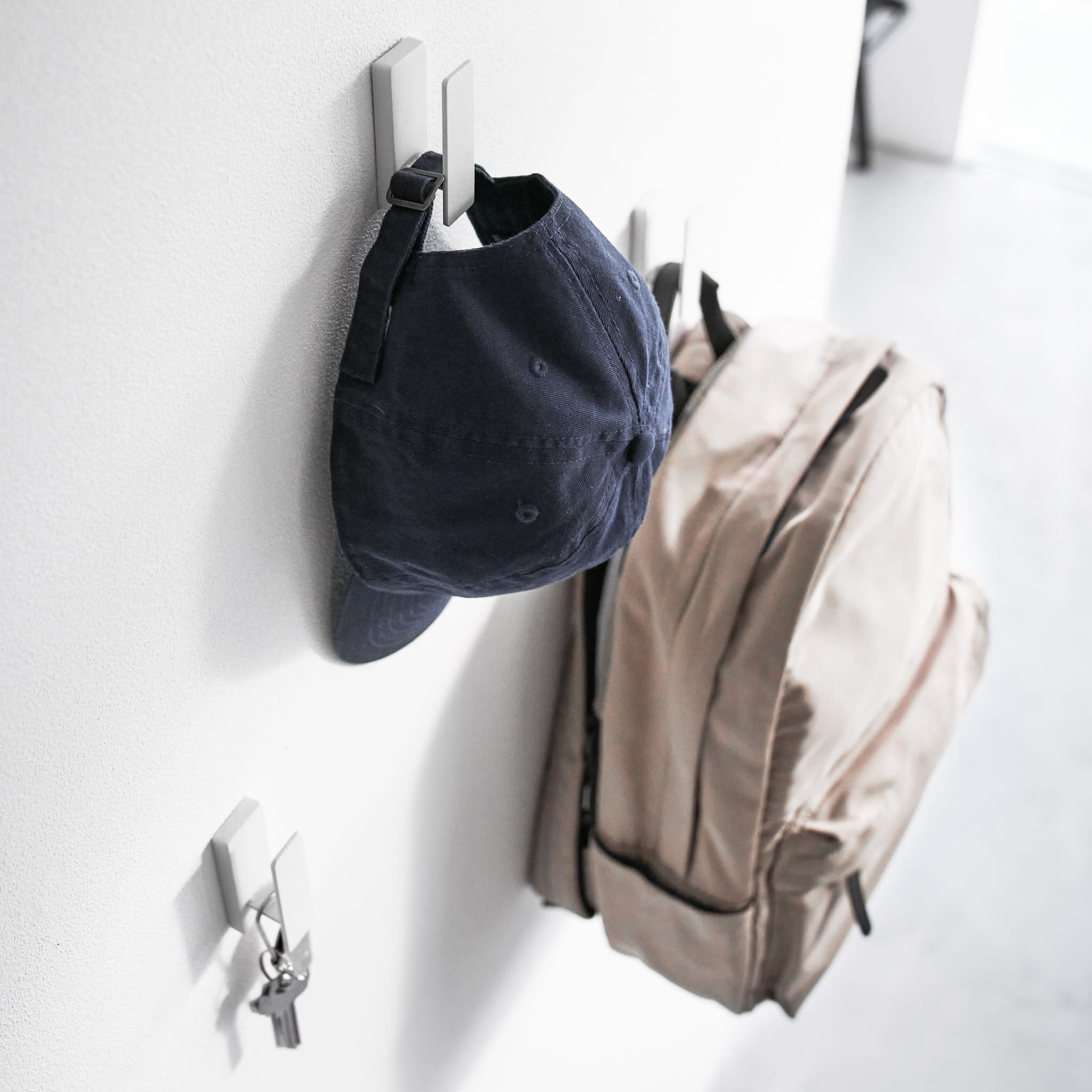 Wandhaken (3er-Set) : Schlichtes Design fügt sich nahtlos in jeden Raum ein