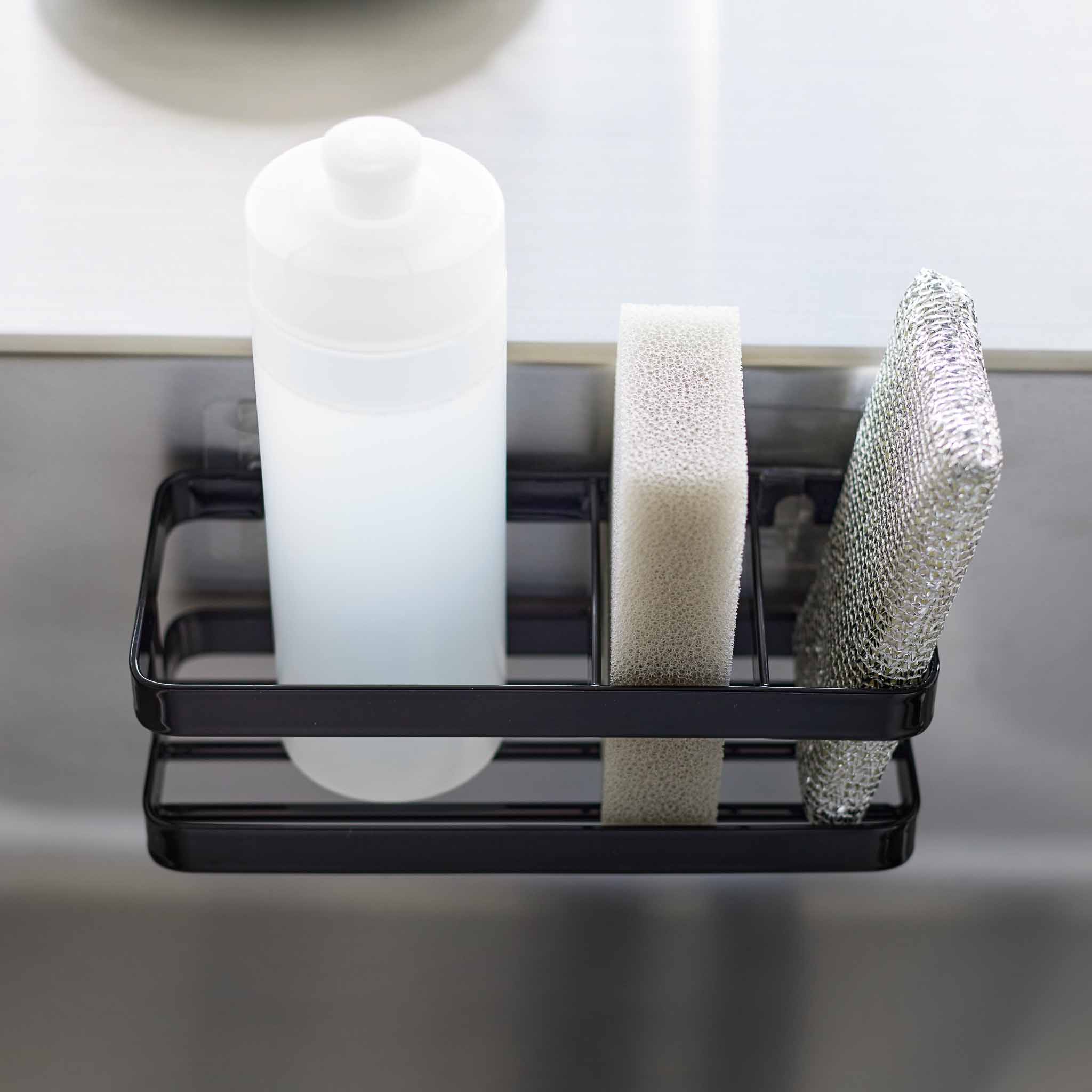 Film Hook Sponge & Bottle Holder : Three Compartments