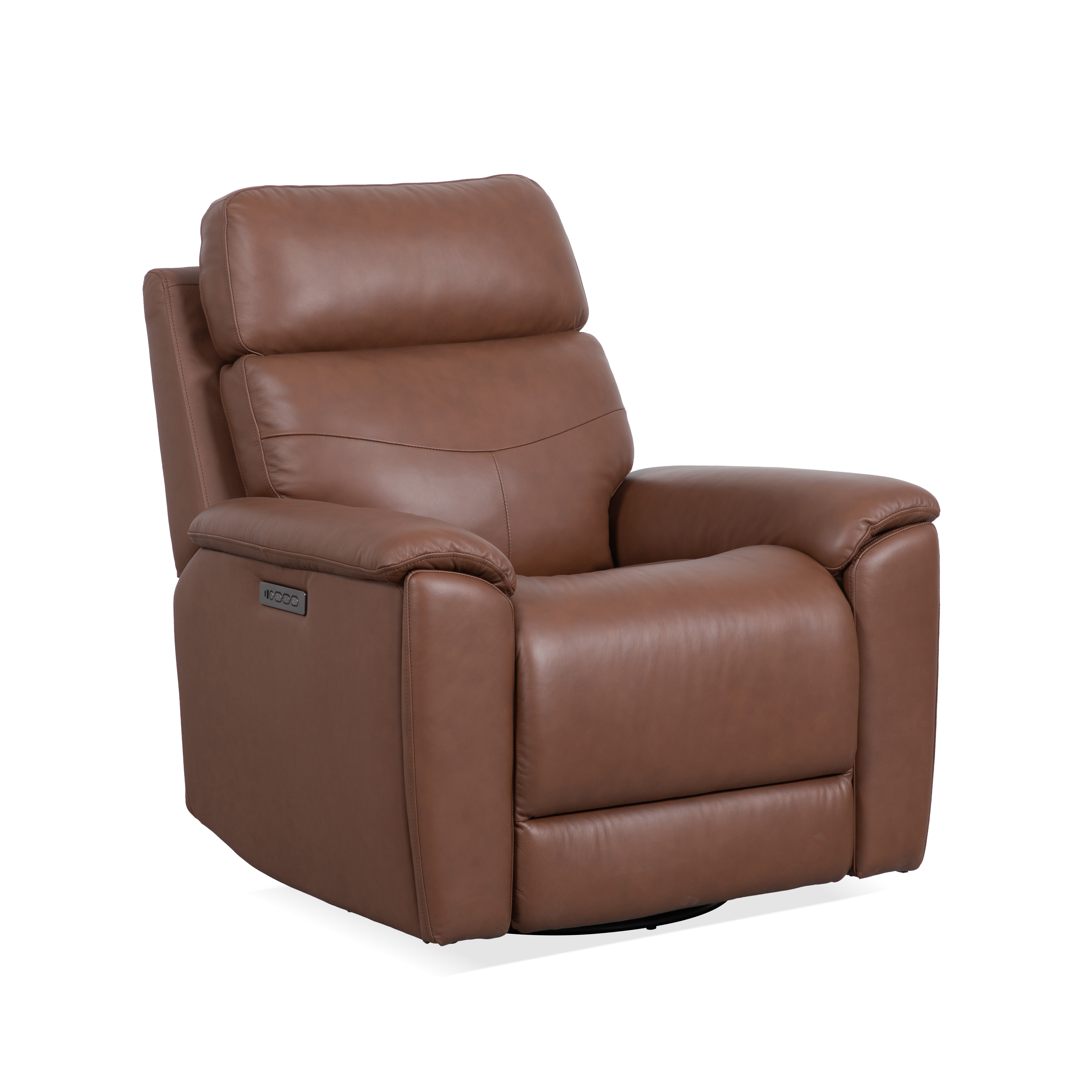 Flexsteel Refined Power Swivel Gliding Recliner with Power Headrest & Lumbar