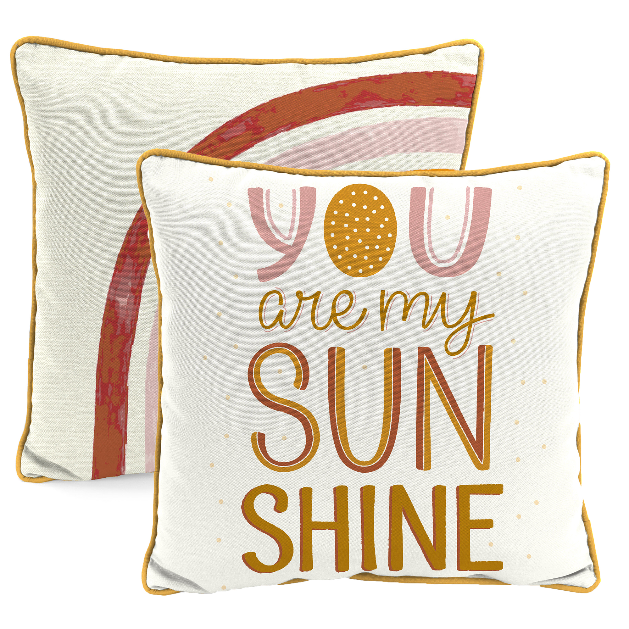 New Outdoor Throw Pillow with Welt 16" x 16", Fade Stain Resistant, Easy Clean - Picture 11 of 30