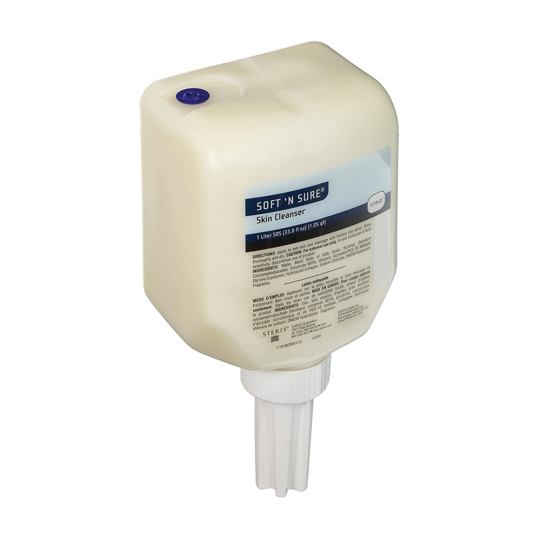 Soft 'N Sure® Skin Cleanser, 1 Liter (SDS Dispenser) Refill - 12/Case