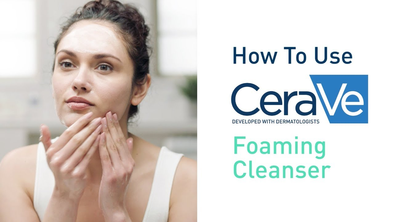 thumbnail video image 2 of CeraVe Foaming Facial Cleanser, Oil Control Face & Body Wash for Normal to Oily Skin, 16 fl oz., 2 of 10