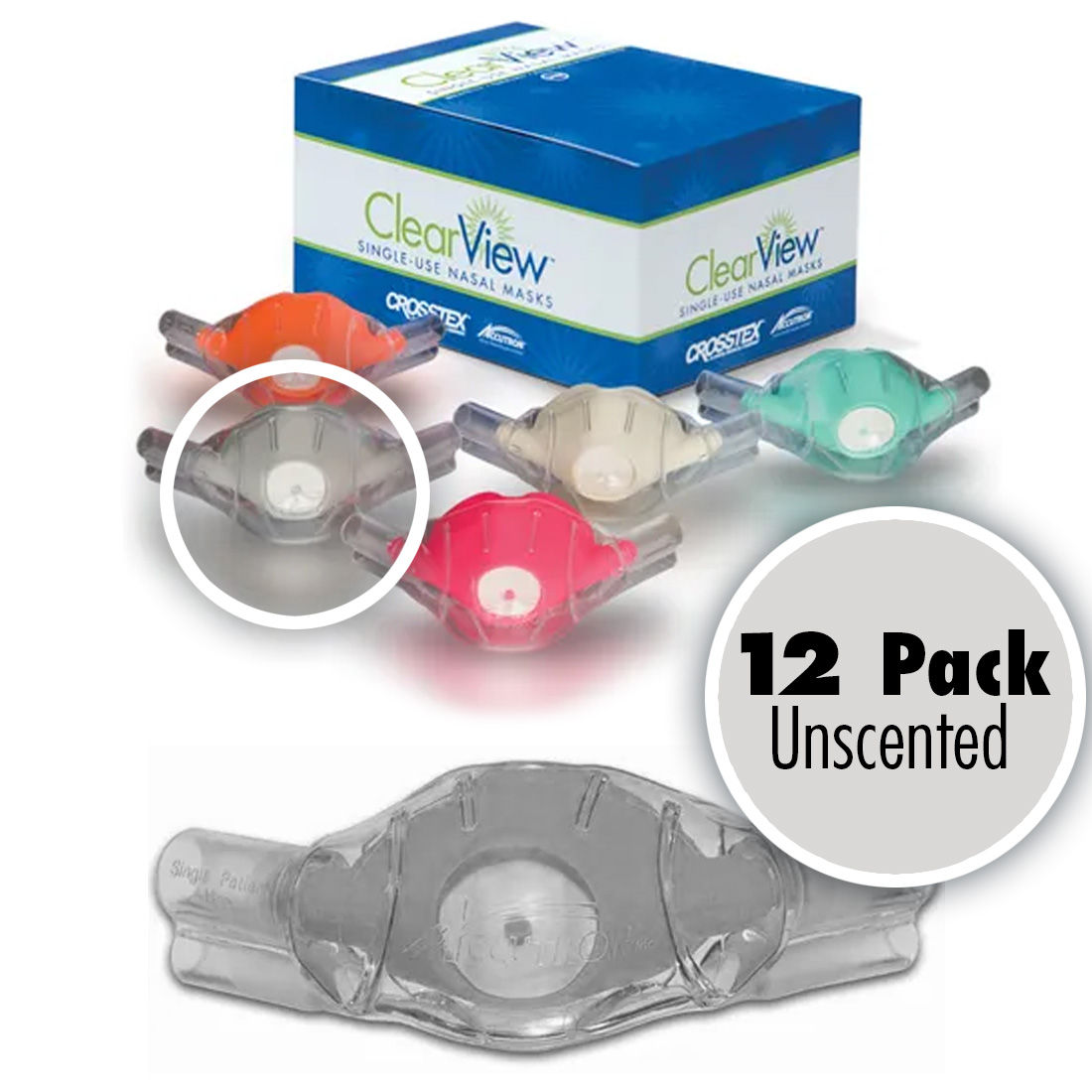 ClearView™ Classic Nasal Hood, Large Adult, Unscented, - 12/Box