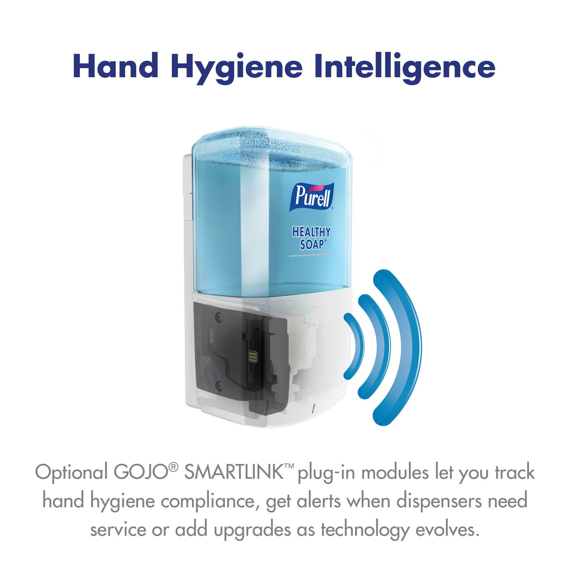 Picture of Purell® Es8 Dispenser, Foam Soap, ,Touch-Free, 1200ml,  White (GOJ773001)