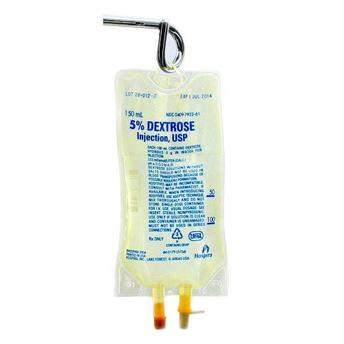Dextrose 5% 150ml Bag, Injectable- 32/Case