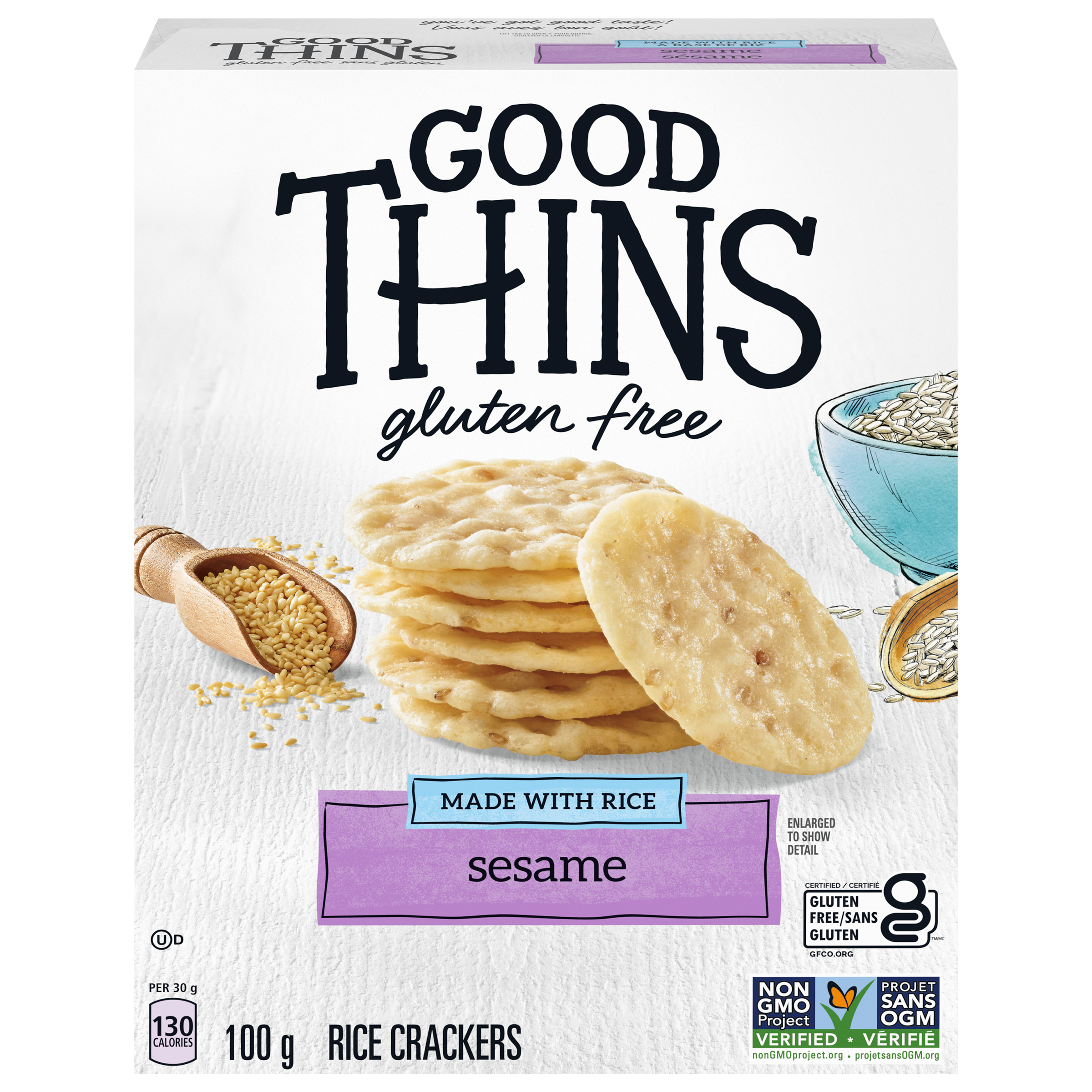 Good Thins Rice Sesame Crackers 100 G-0