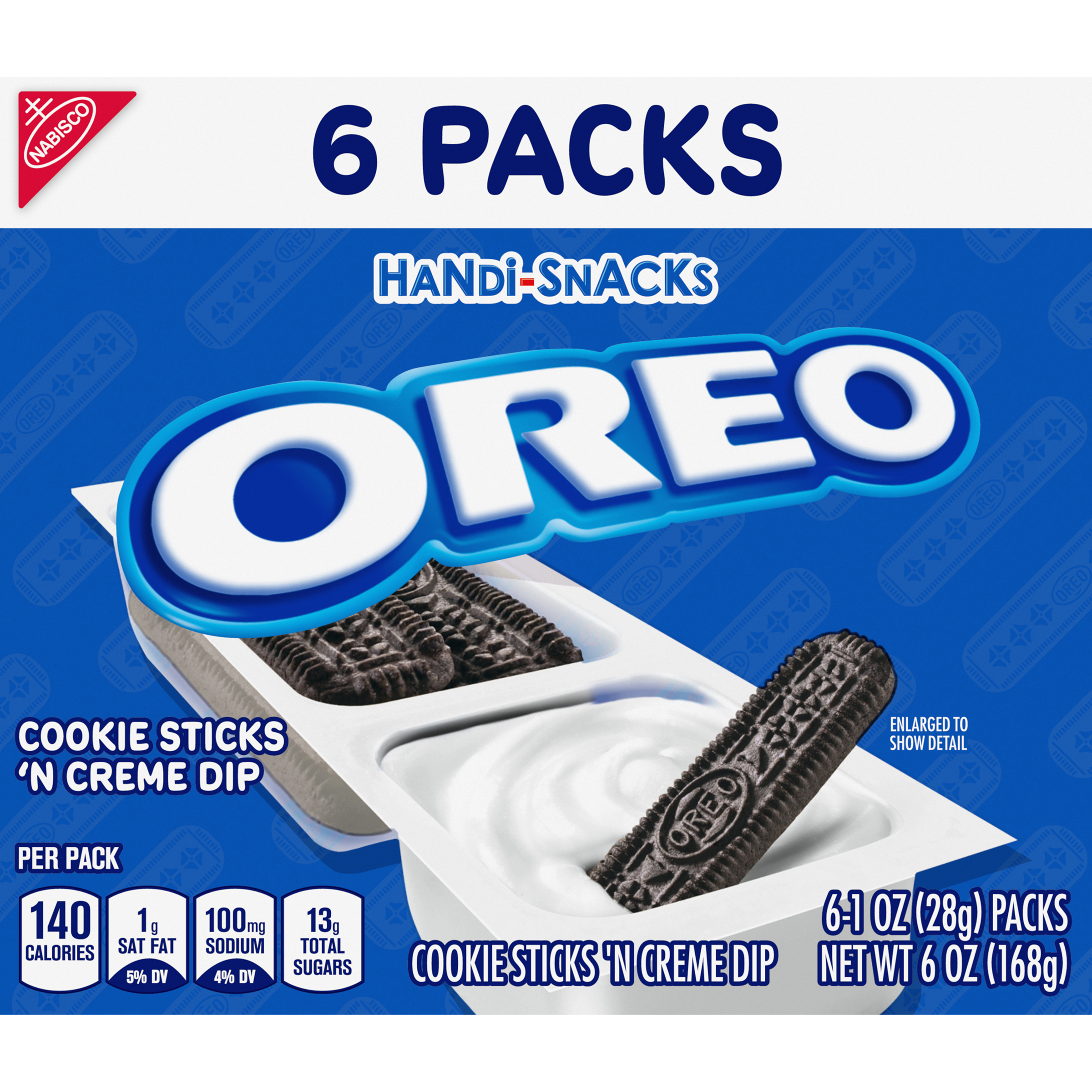 Handi-Snacks OREO Cookie Sticks 'N Crème Dip Snack Packs, 6 Snack Packs-1