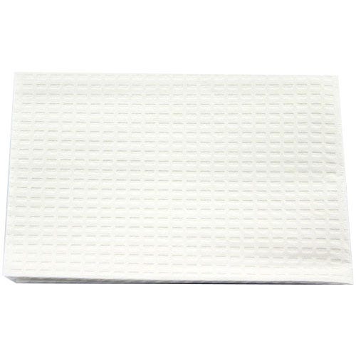 Patient Towel Tissue/Poly 13" x 18" 3-Ply White - 500/Case