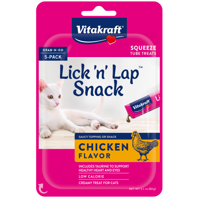 Product-Image showing Lick ‘n’ Lap Snack™, Chicken Flavor, 5 Pack