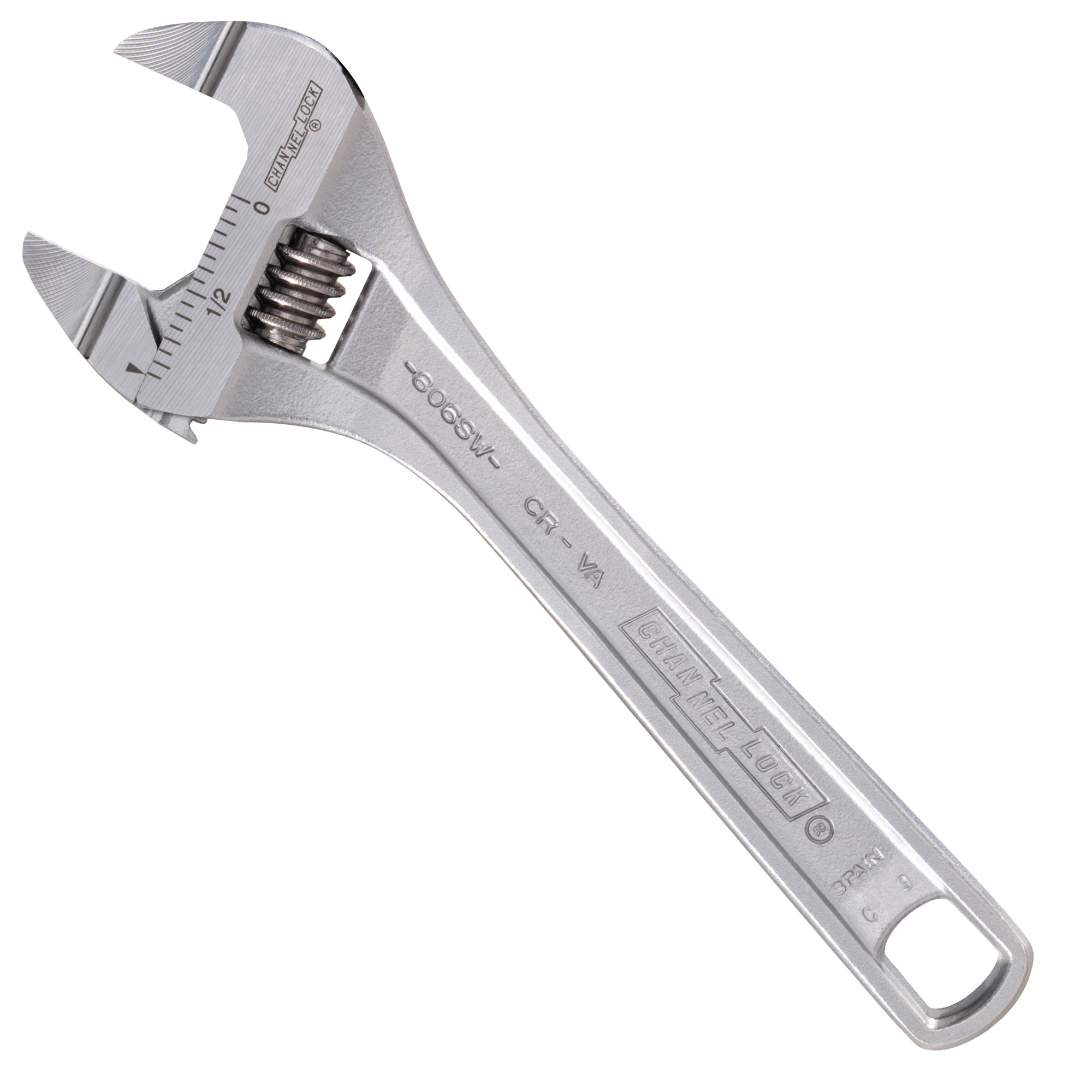 806SW 6-inch Precision Adjustable Wrench with Extra Slim Jaw