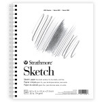Strathmore 200 Series Sketch Paper Pad, Wire Binding, 100 Sheet, 8.5x11 inch