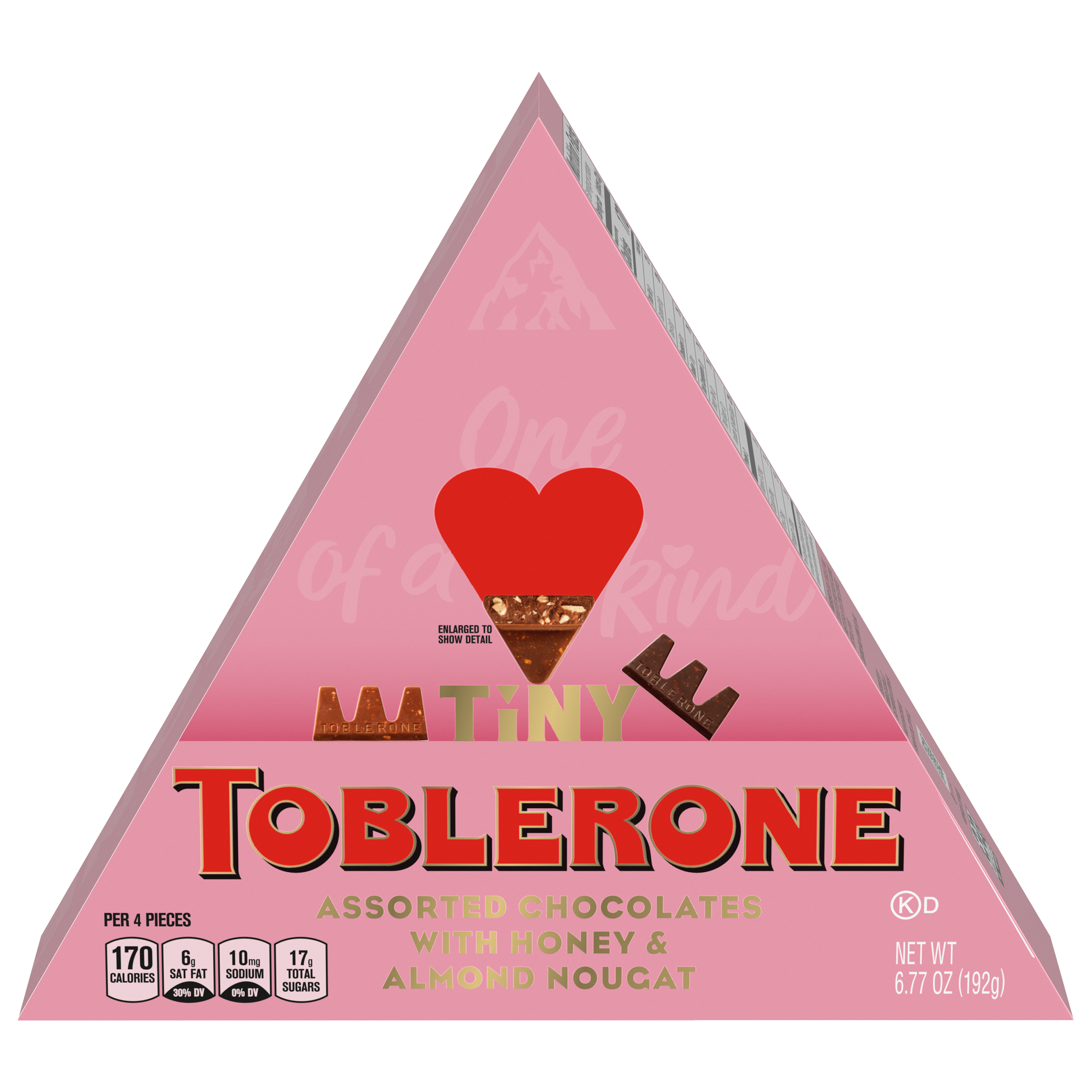 Toblerone Tiny Assorted Swiss Chocolate Candy Bars with Honey and Almond Nougat, Valentines Chocolate Gift Box, 6.77 oz-0