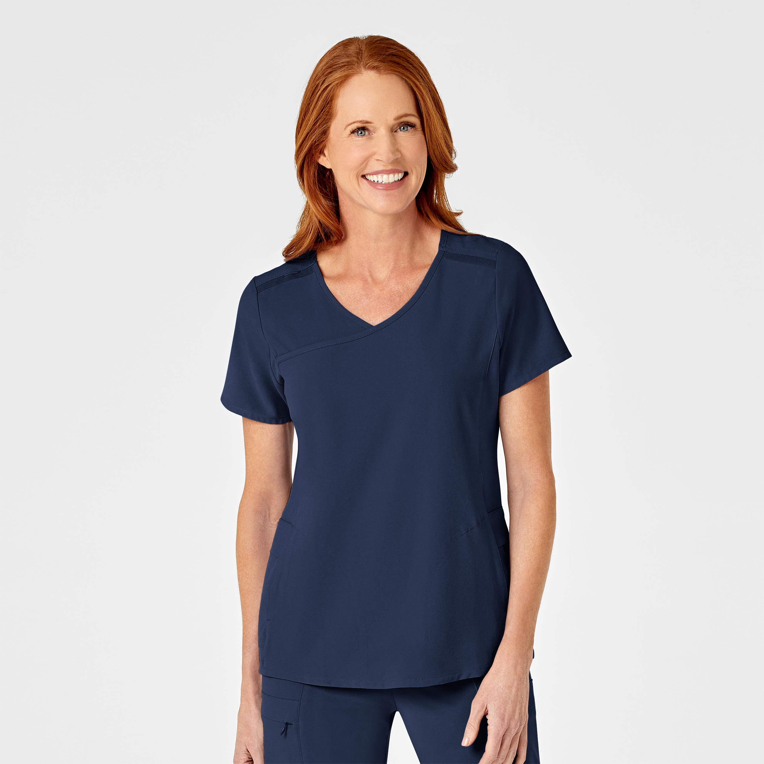 RENEW Women&#39;s Mock Wrap Scrub Top-Wonder Wink