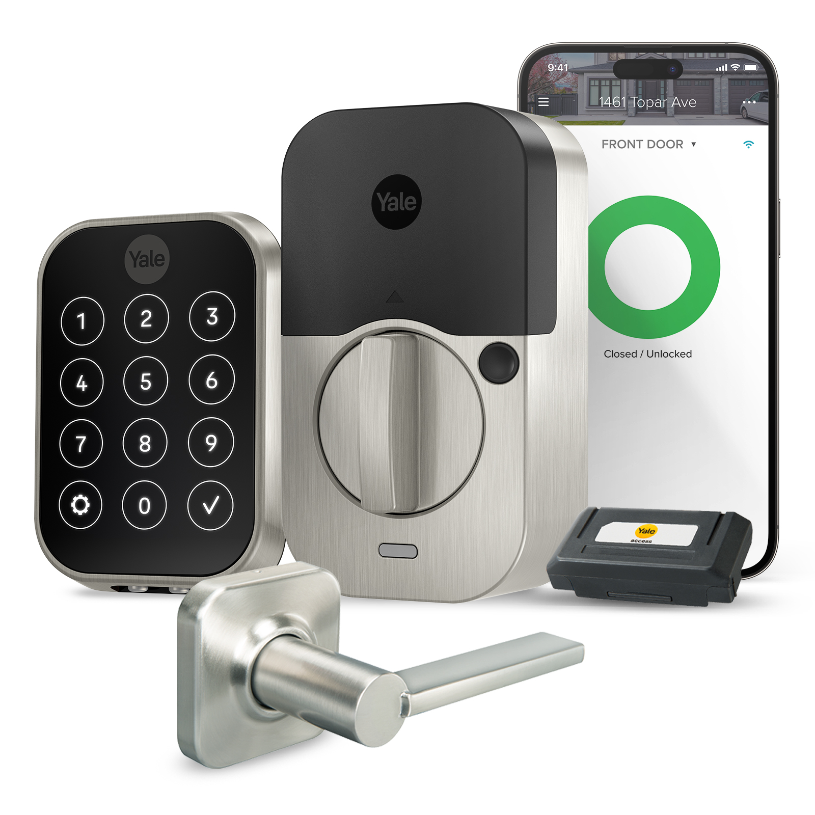 Yale Assure Lock 2 Key-Free Touchscreen with Wi-Fi and Valdosta Lever