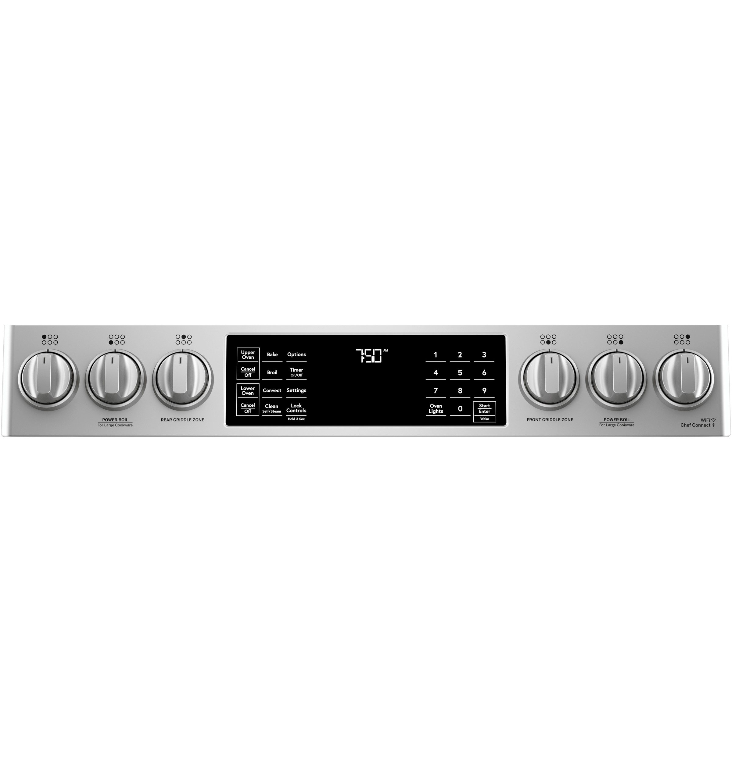 30" S/I — Gas RG — 6 Burners — Slf Cln w/ Stm Cln Opt — Cast Iron Griddle — Dbl Oven — True European Conv — ADA Compliant — Connectable via built-in WiFi view 6