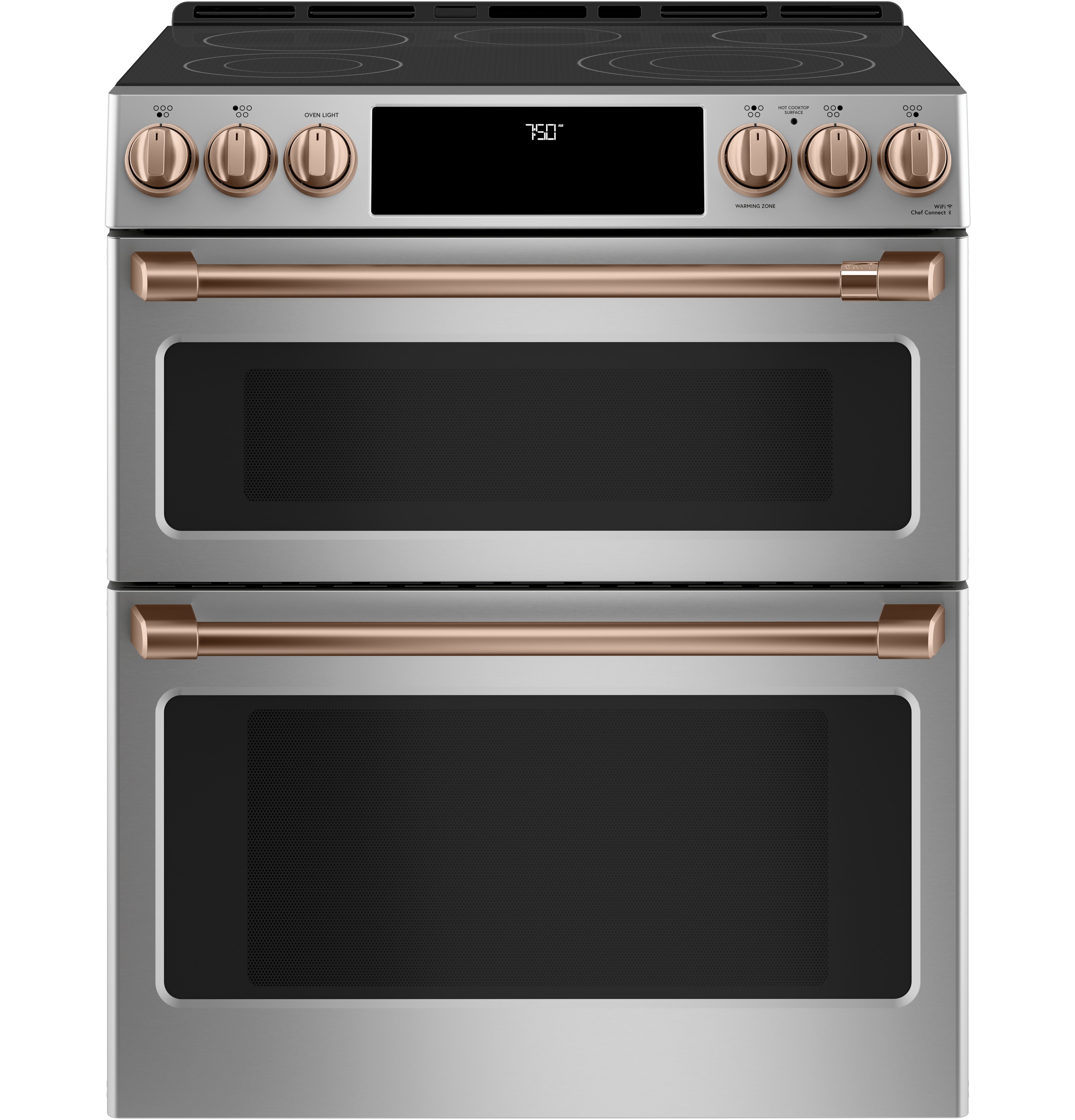Front Cntrl Elec Knobs,Hndls Brushed Copper — Not Connectable view 6