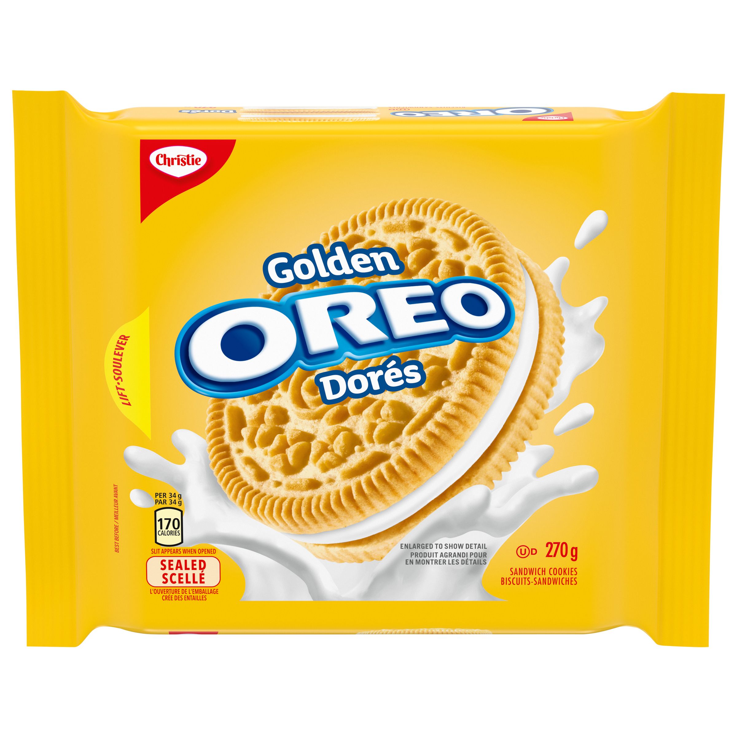 Oreo Golden Sandwich Cookies 270G