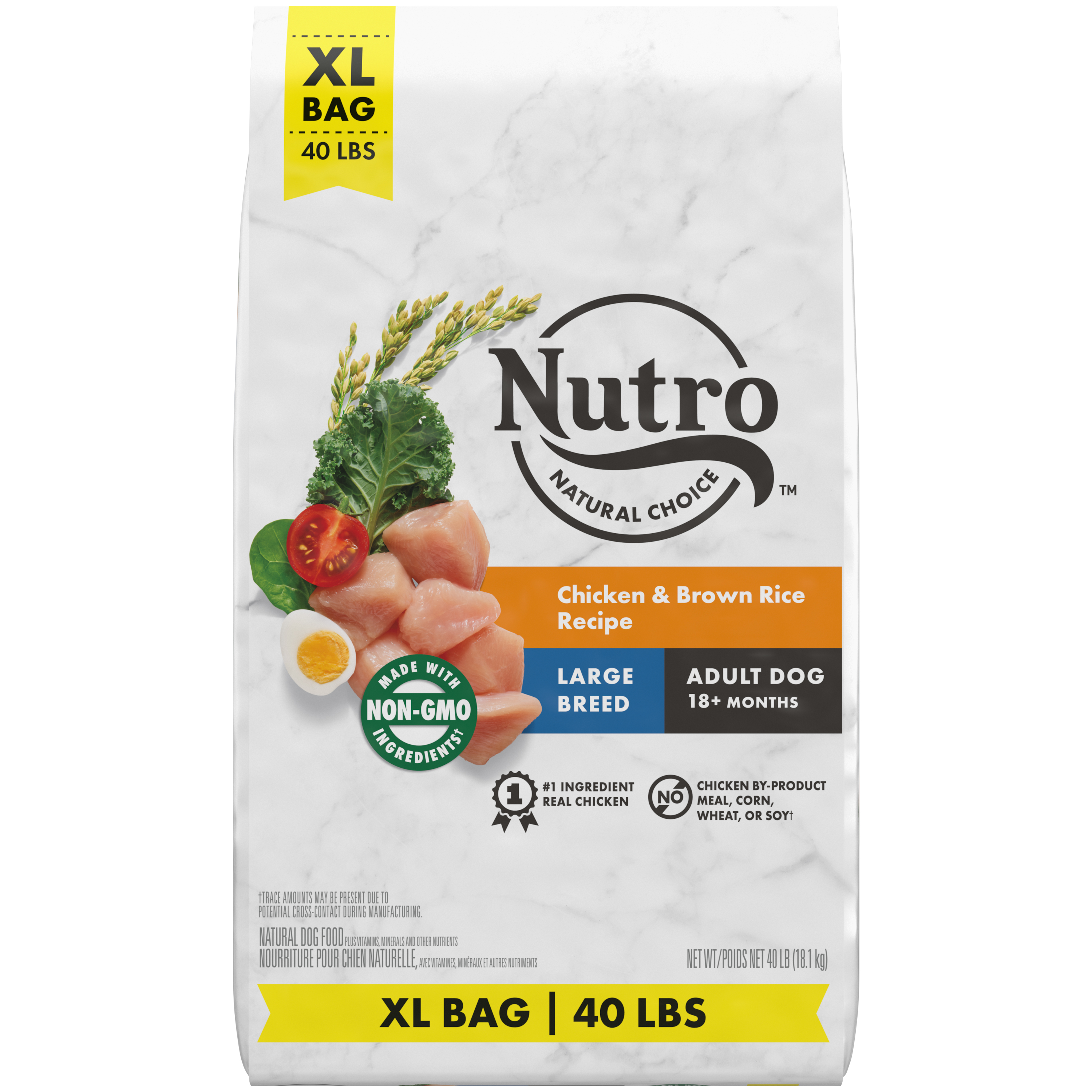 40 Lb Nutro Wholesome Large Breed Chicken & Rice - Food