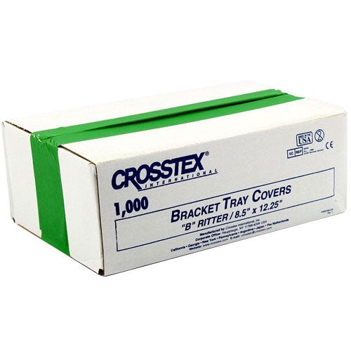 Bracket Tray Covers, Size B - Ritter, 8.5" x 12.25", Green - 1000/Box