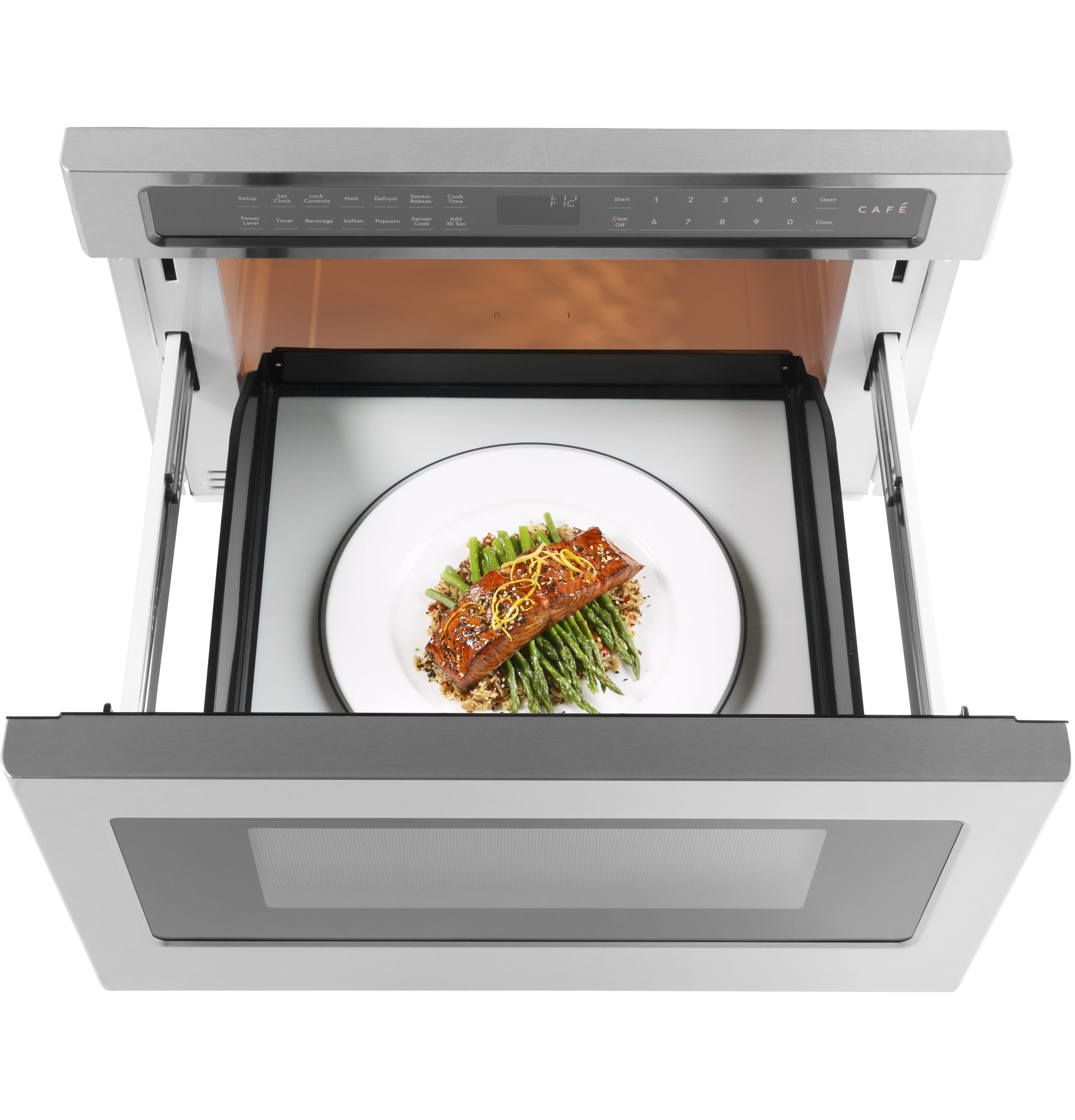 Café™ 1.2 Cu.Ft. Stainless Steel Built In Microwave Drawer view 4
