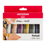 AMSTERDAM STANDARD ACRYLIC 6 X 20ML PORTRAIT COLOR SET