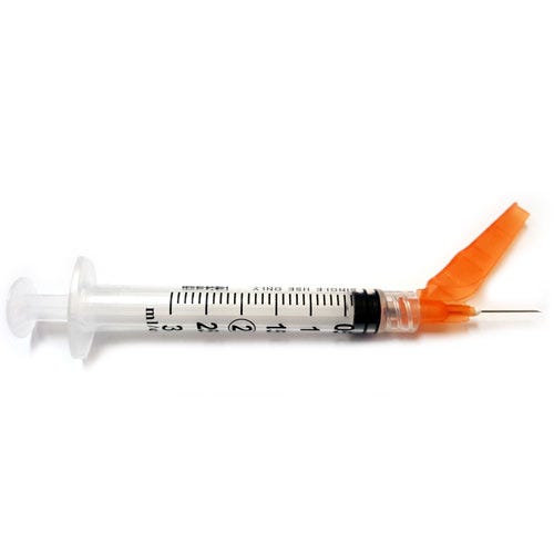 Secure Touch® 3cc Safety Syringe with 25G x 5/8" Safety Needle - 50/Box