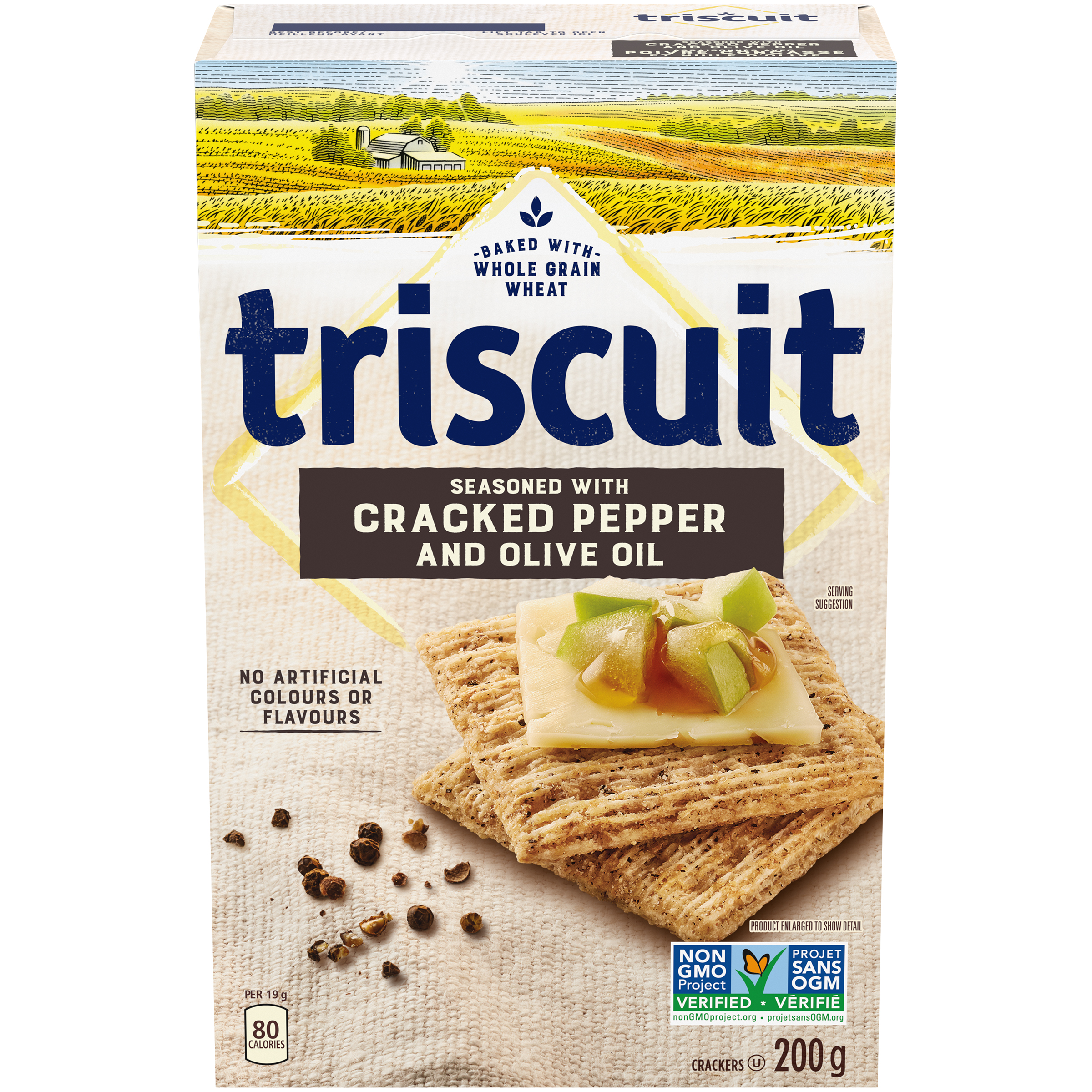 TRISCUIT  CRACKED PEPPER AND OLIVE OIL  