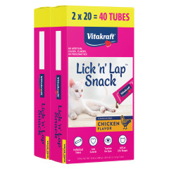 Image of Vitakraft Lick 'n' Lap Snack™ Cat Treat with Chicken, Value-Pack, 40 Count
