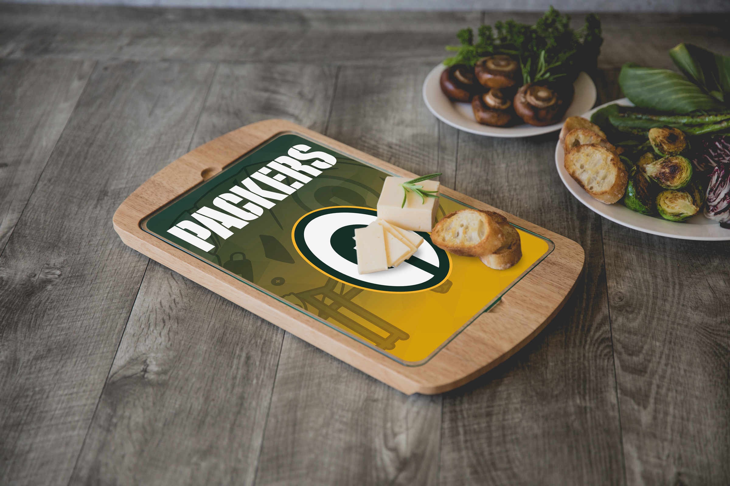 Green Bay Packers - Billboard Glass Top Serving Tray