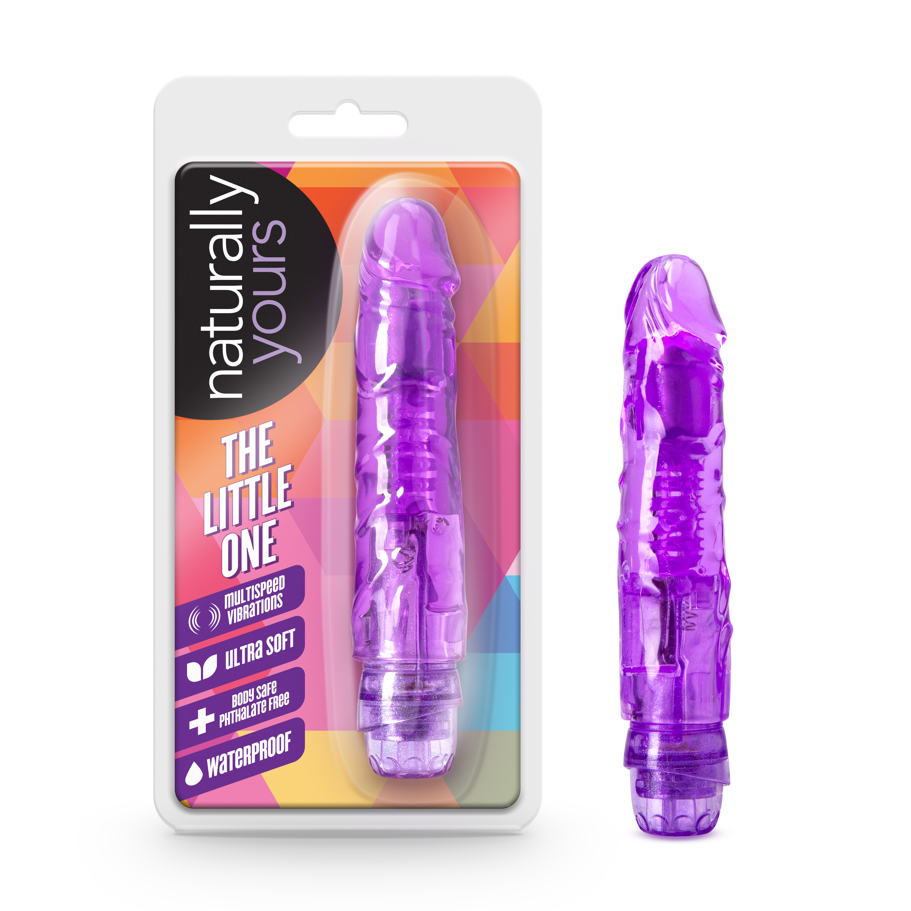 Blush Naturally Yours The Little One Purple 6.70-Inch Long Vibrating Dildo