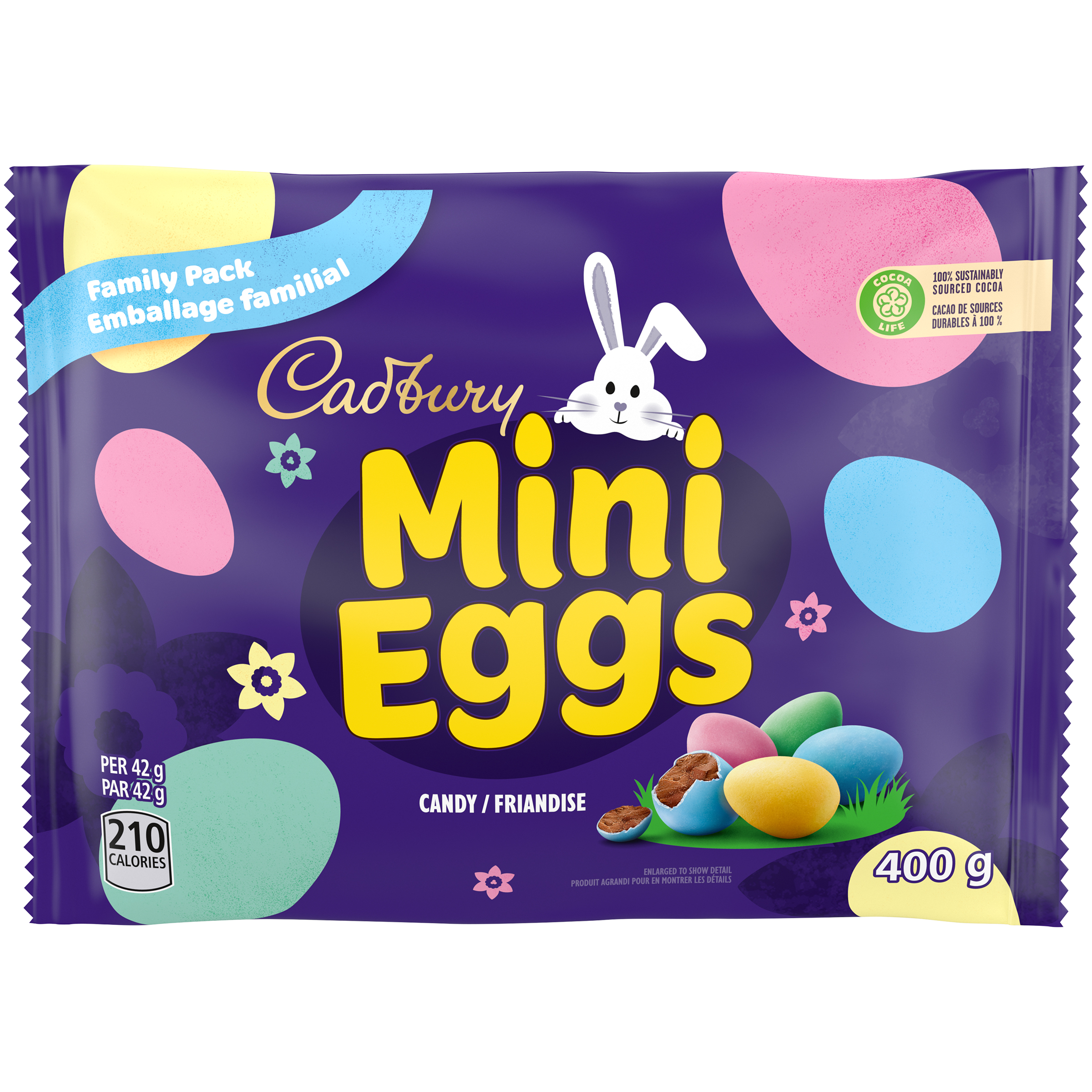 Cadbury Mini Eggs Candy for Easter (Family Pack, 400 g)