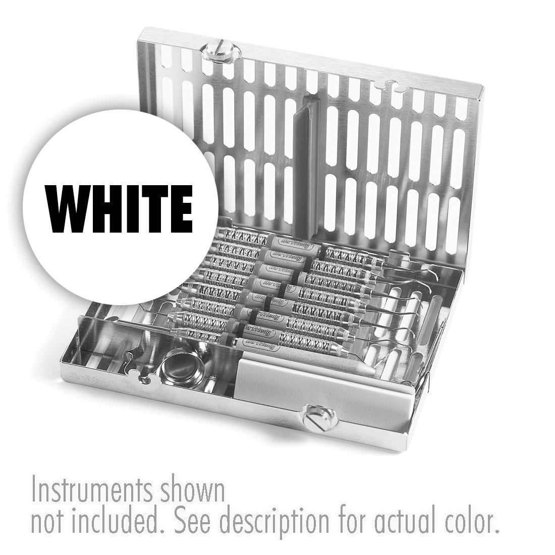Signature Series® Instrument Cassette (Holds 8 Instruments) White