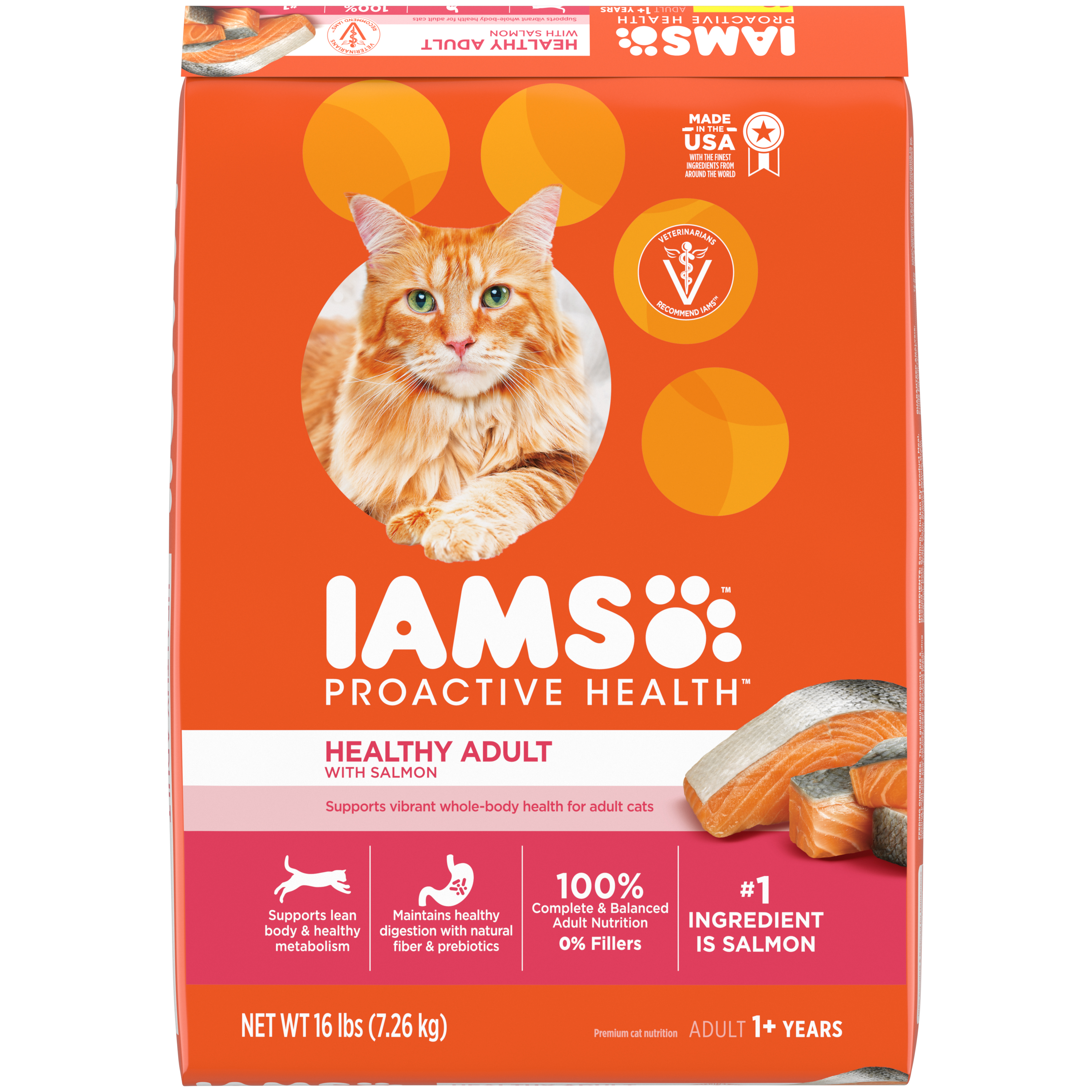 16 Lb Iams Cat Salmon - Health/First Aid