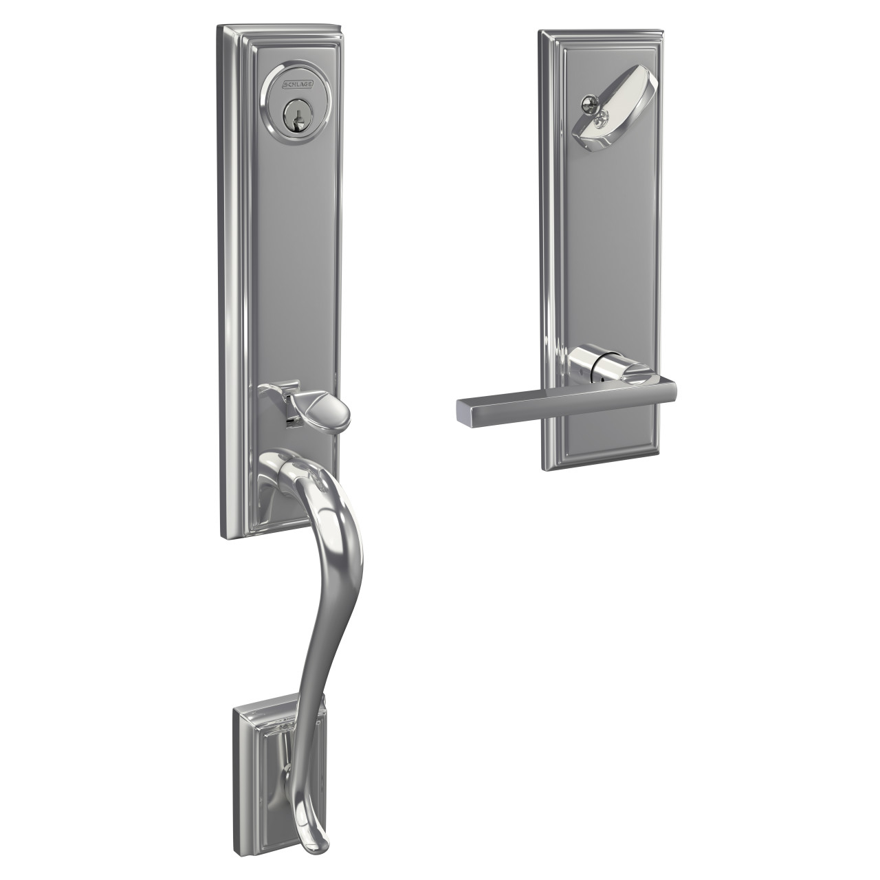 Custom 3/4 Trim Single Cylinder Handleset and Latitude Lever with Addison Trim