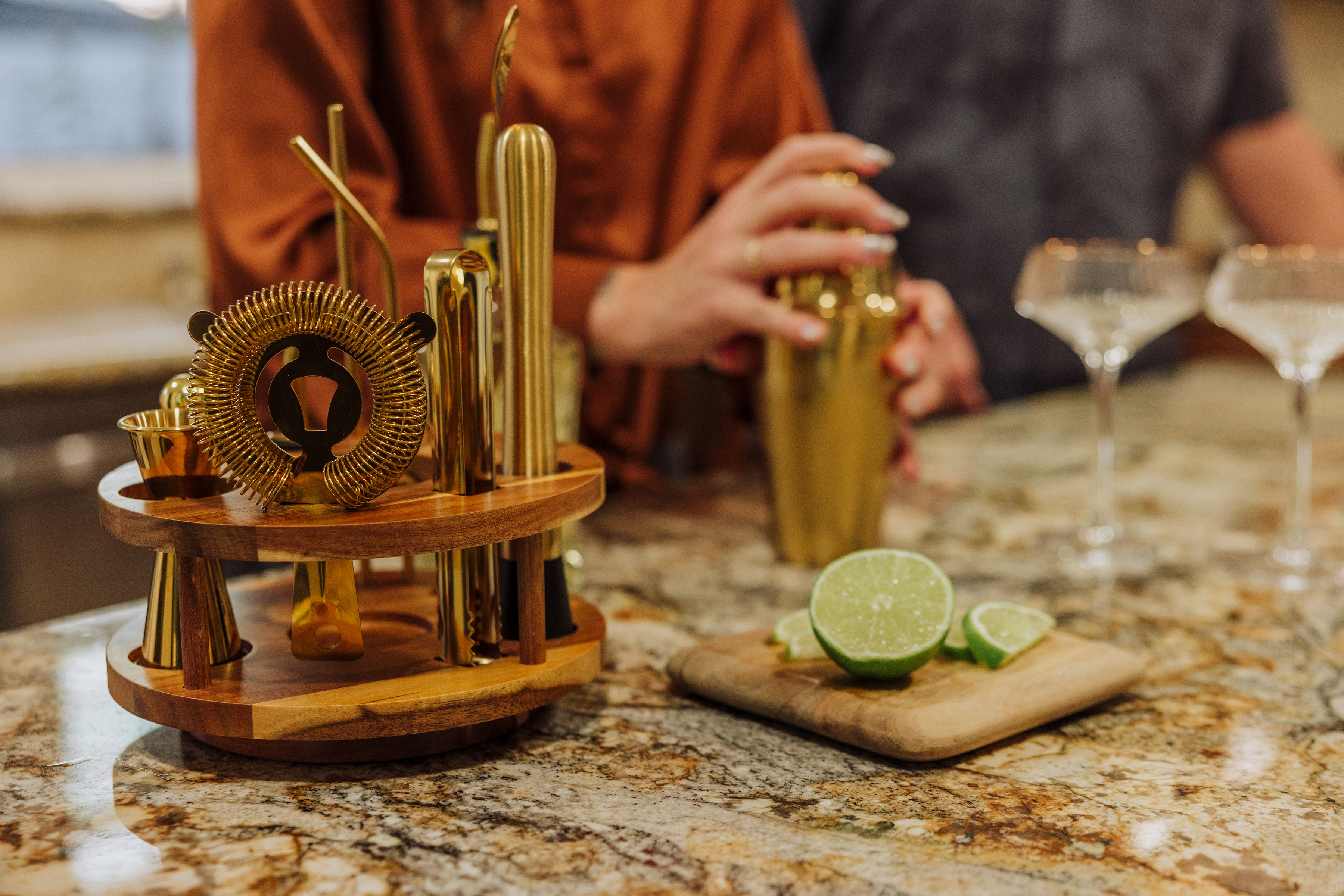 Carousel Lazy Susan Bar Set
